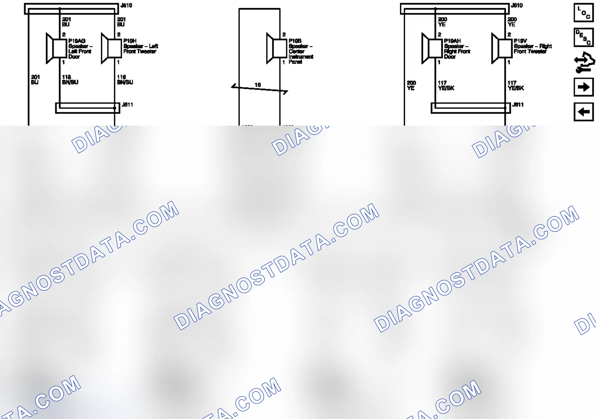 Scheme 4: Speakers (UQA) Wiring Schematics