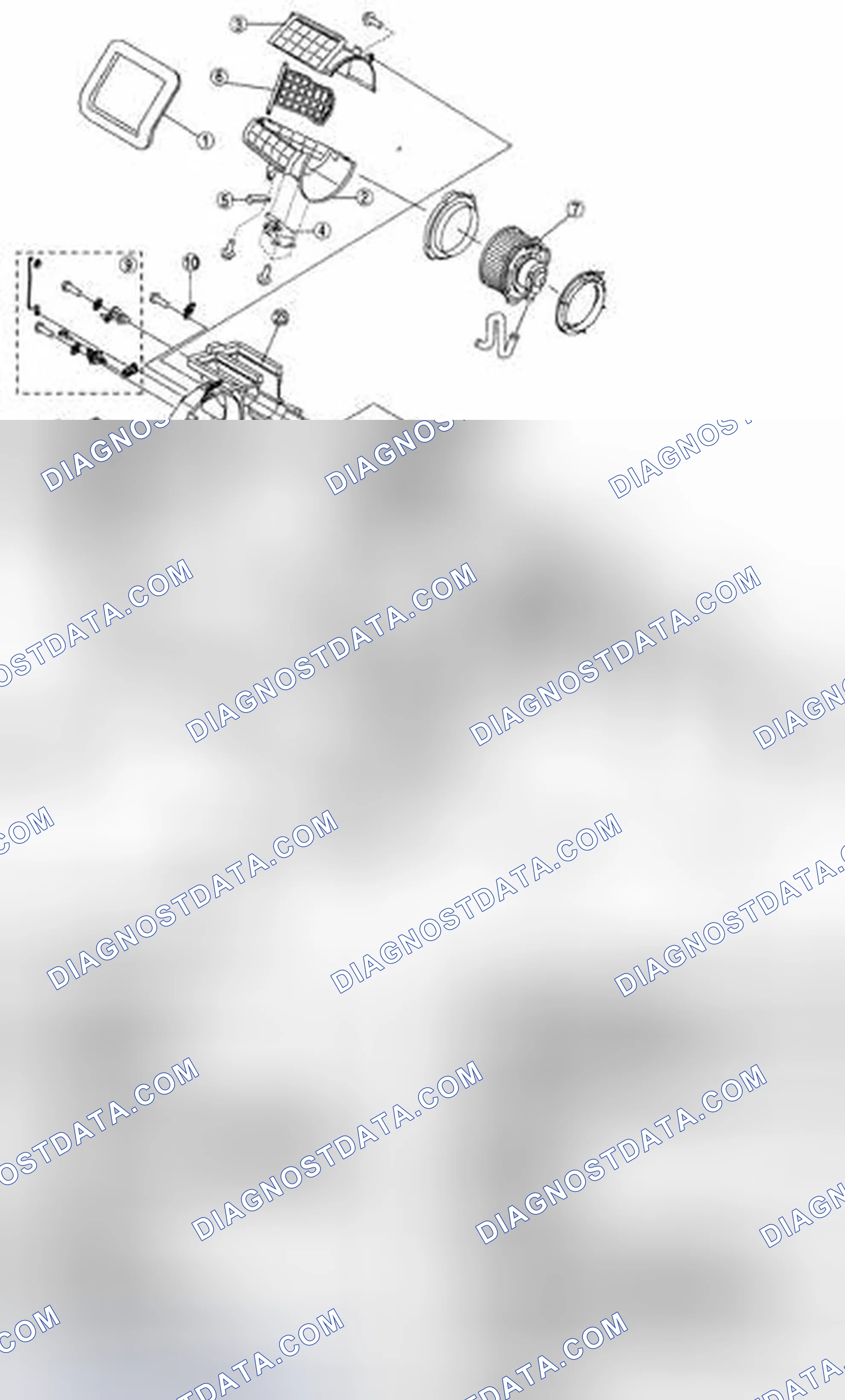 Scheme 133: A/C UNIT DISASSEMBLY/ASSEMBLY [MANUAL AIR CONDITIONER]