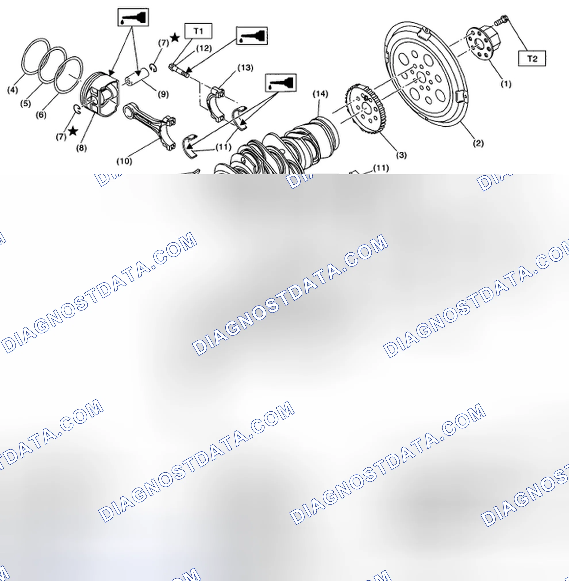 Scheme 493: CRANKSHAFT AND PISTON