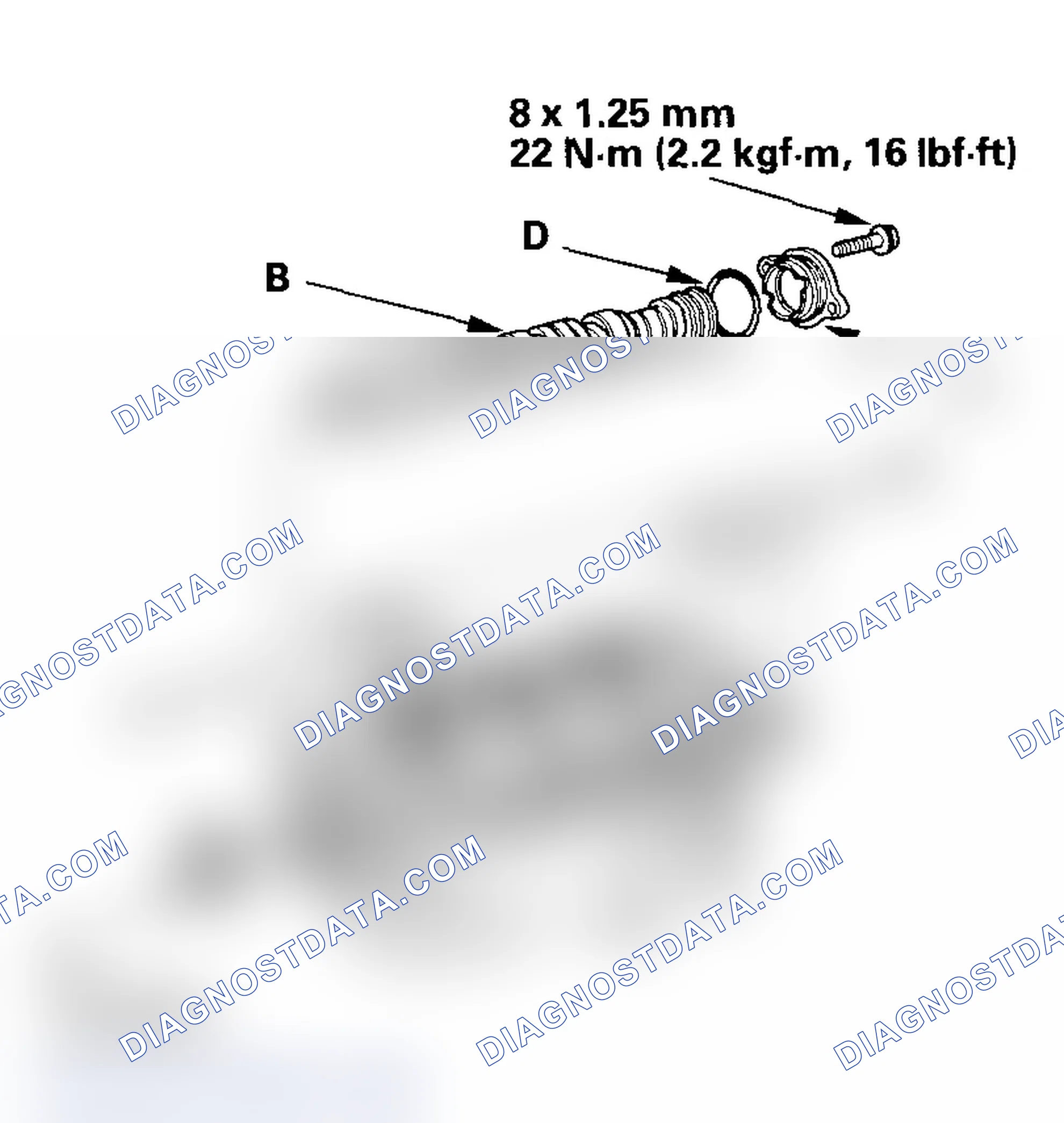 Scheme 211: Camshaft, Rocker Arm, Camshaft Seal, and Pulley Installation