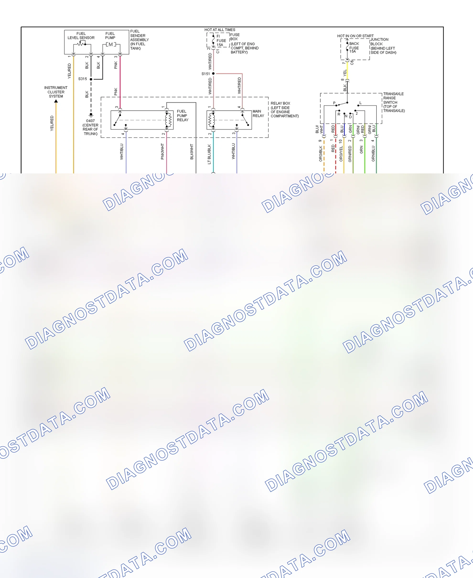 Scheme 144: PCM Wiring Diagram (Metro & Firefly (Canadian) - 1.3L - 2 Of 3)