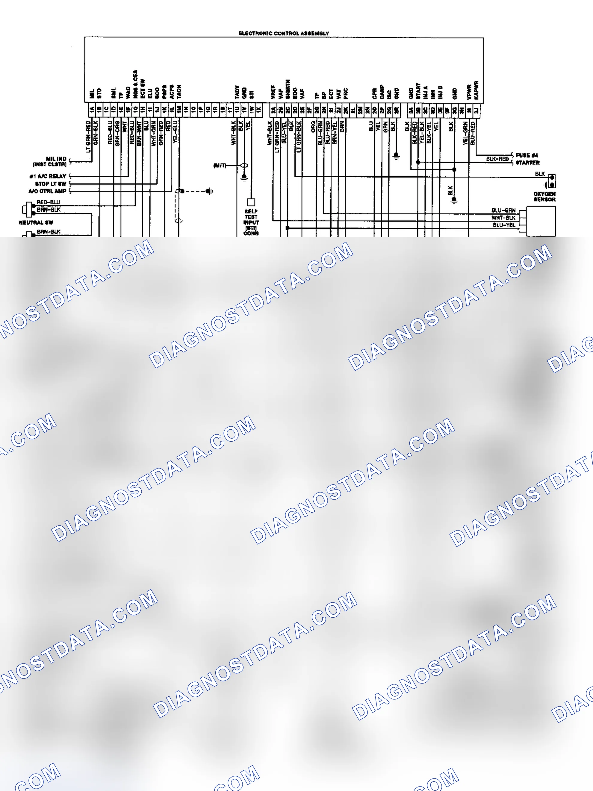 Scheme 3: Tracer 1.6L CEC Wiring Diagram