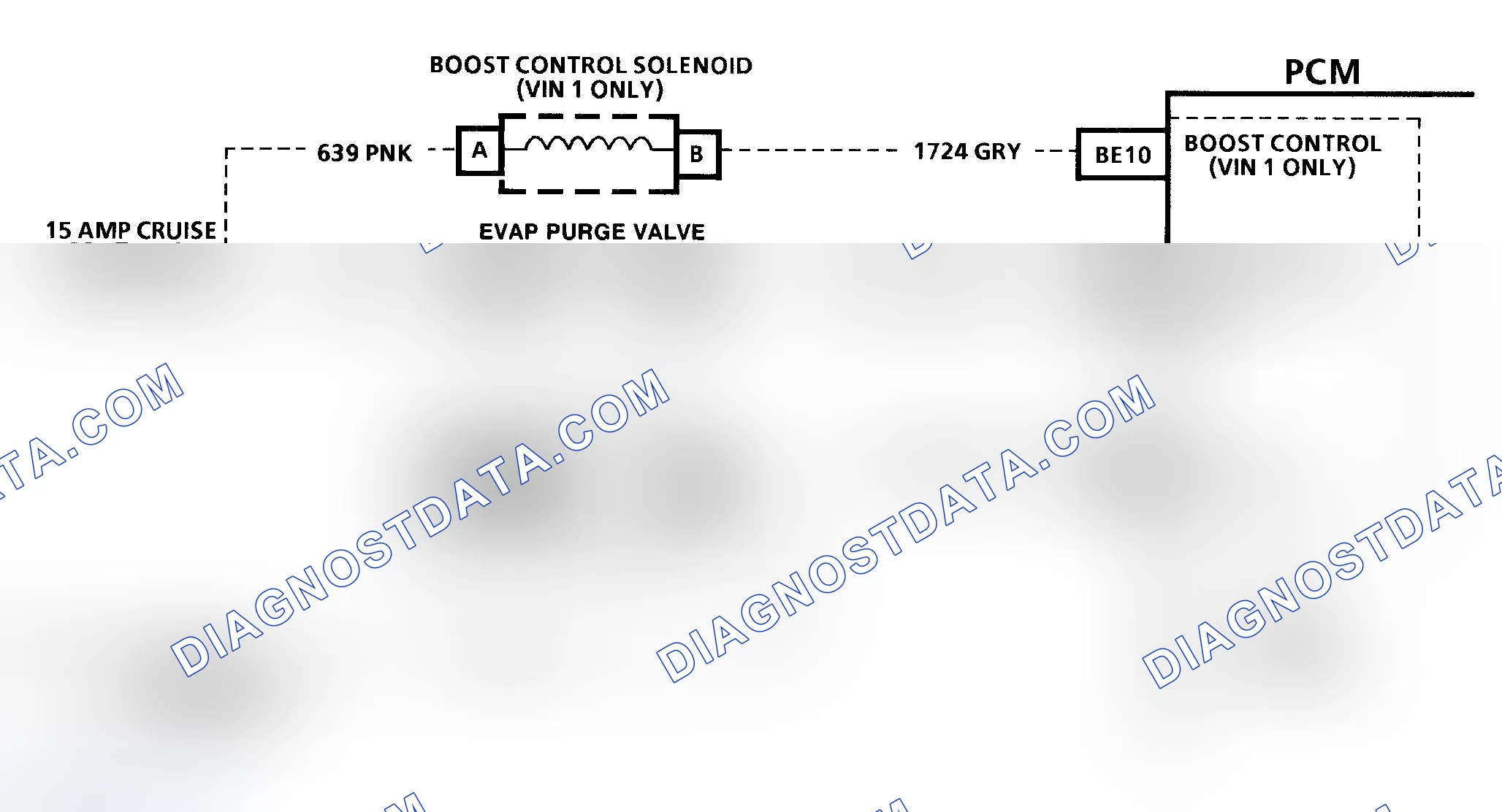 Scheme 74: Code P1640 Schematic (3.8L) QDM No. 1 Circuit