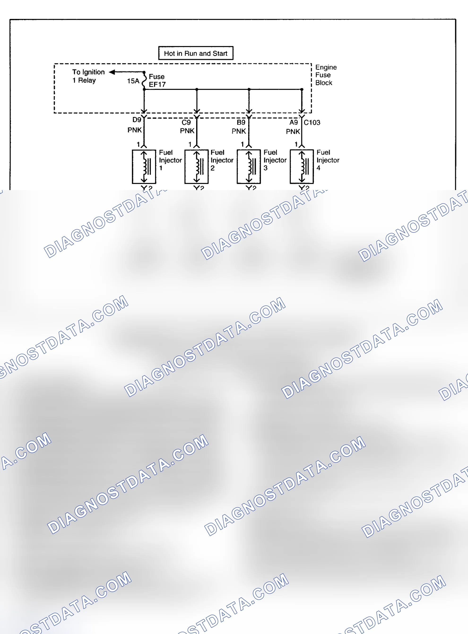 Scheme 86: DTC P0201: INJECTOR 1 CIRCUIT FAULT