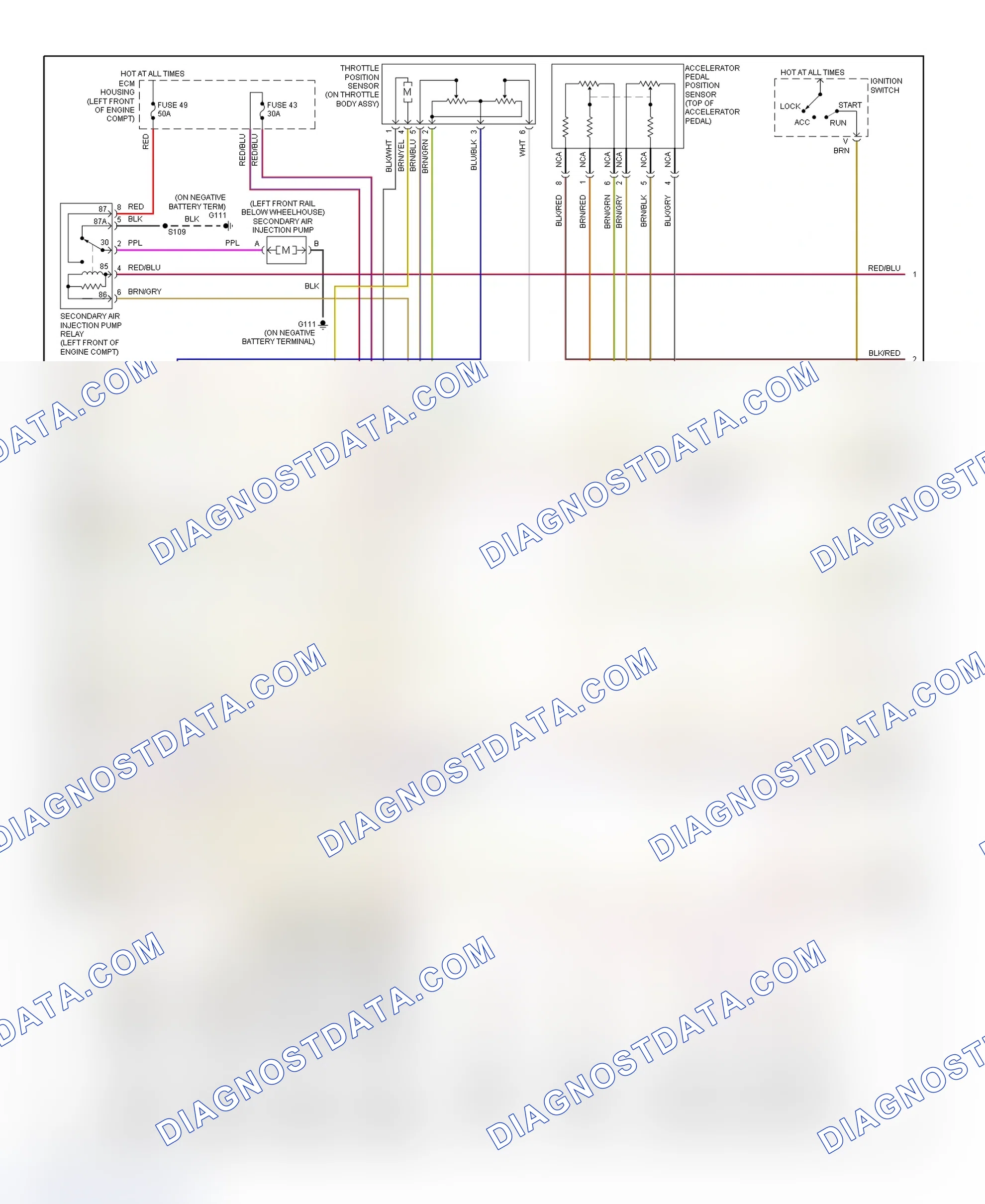 Scheme 34: PCM Wiring Diagram (Catera - 3.0L - 2 Of 3)