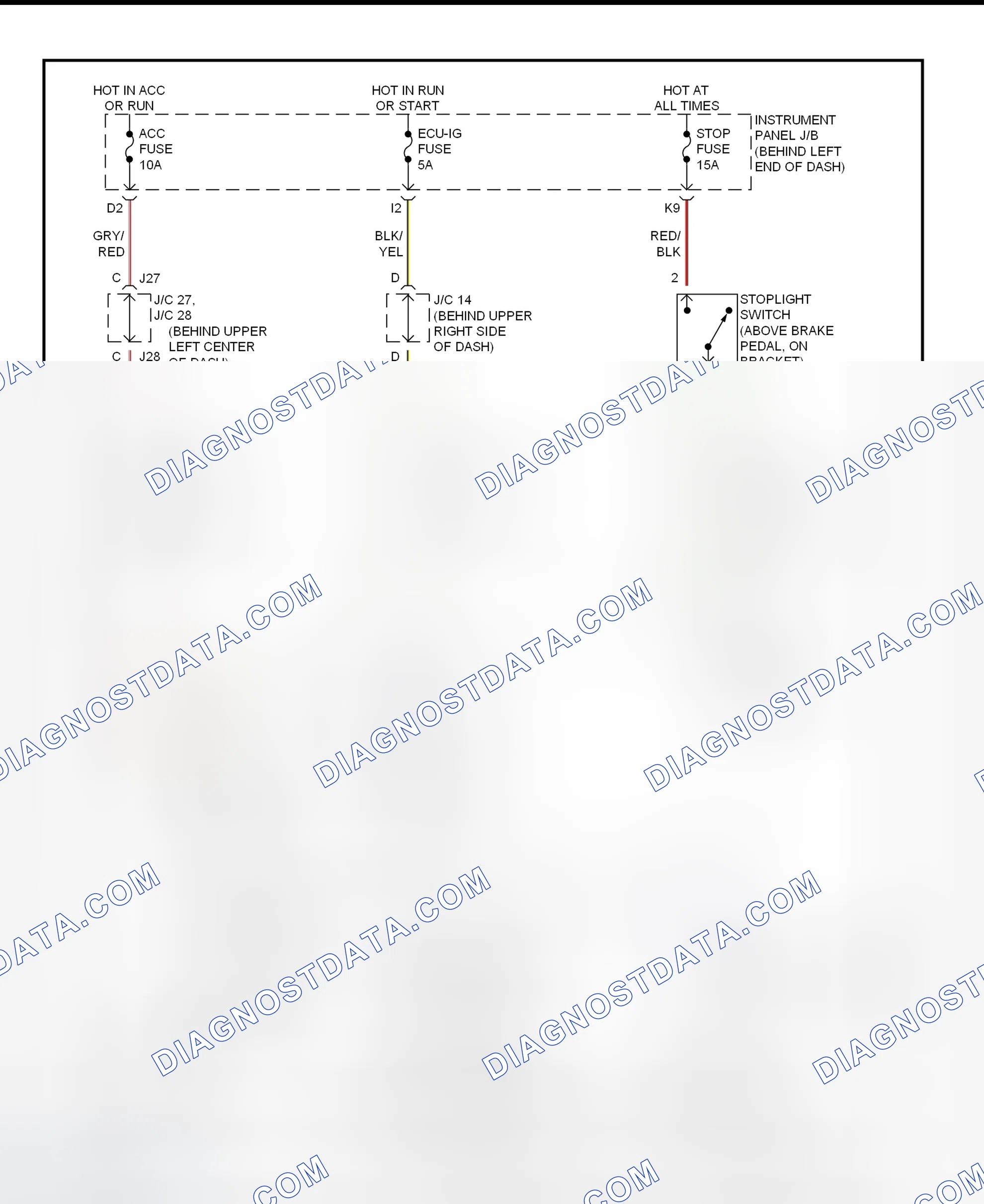 Scheme 325: Shift Interlock System Wiring Diagram (2002 - Toyota Prius)