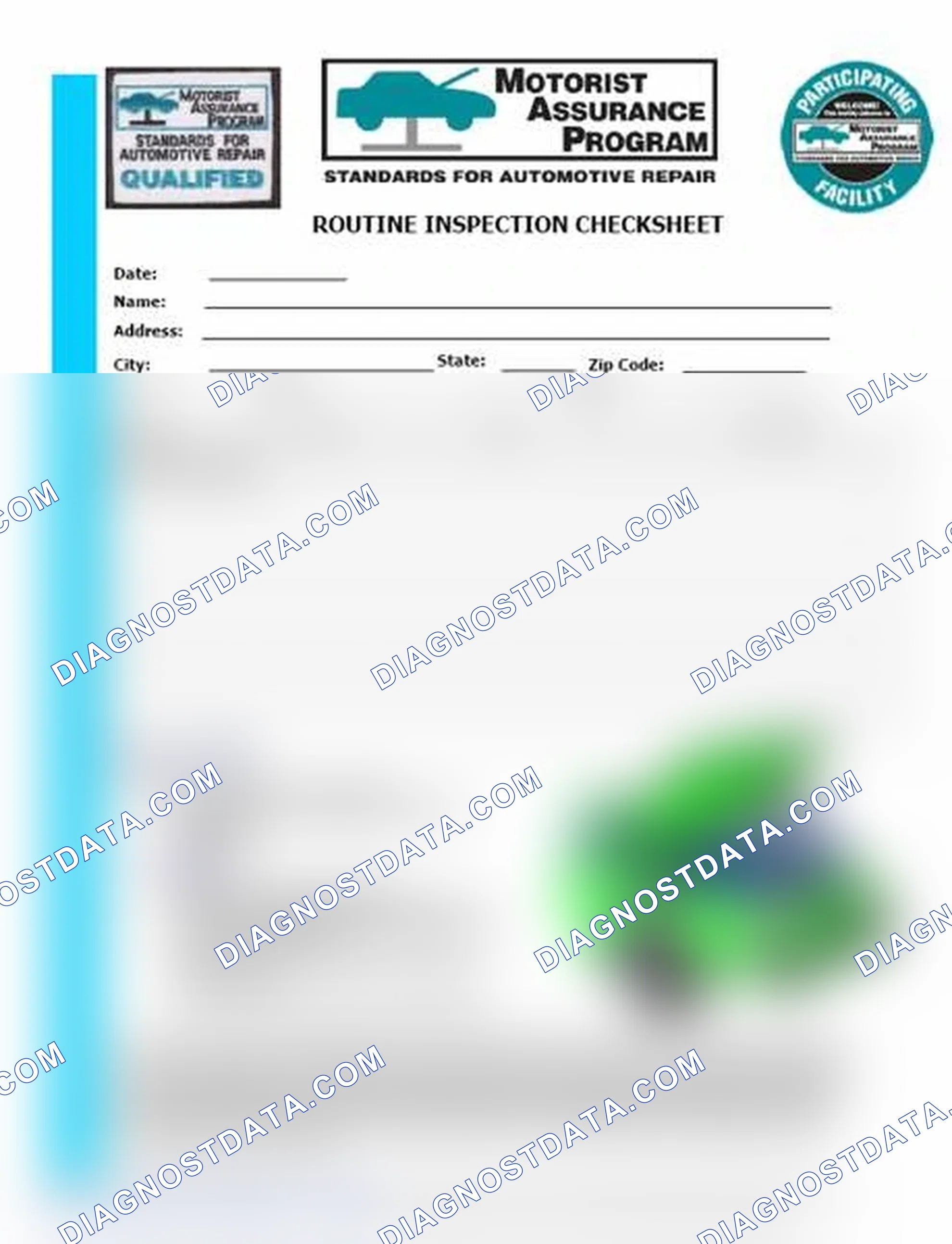 Scheme 26: Routine Inspection Checksheet (1 Of 2)