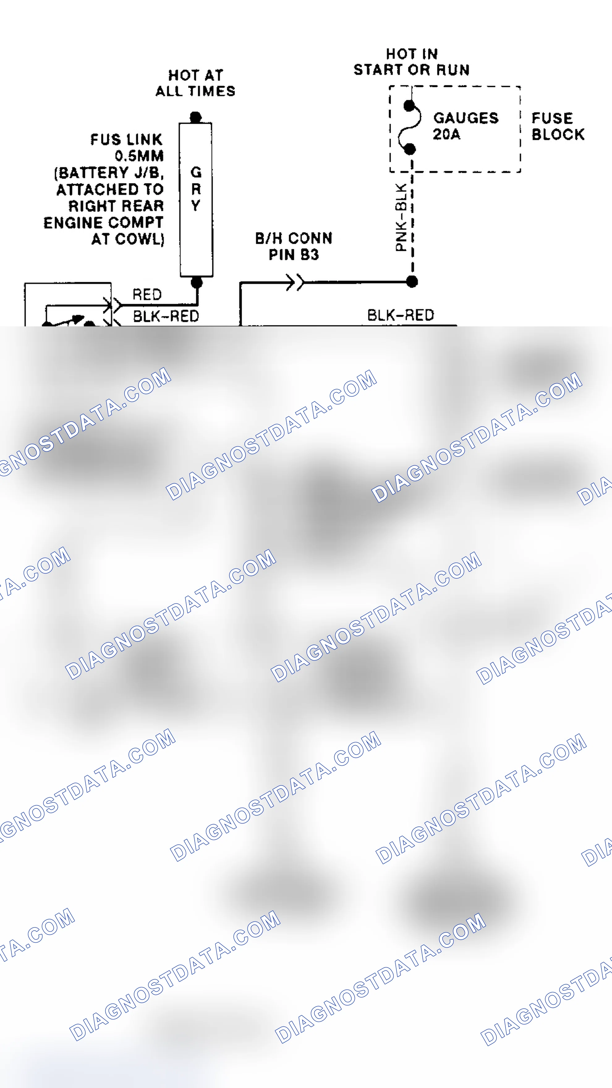 Scheme 4: Cooling Fan Circuit Wiring Diagram ("C" & "K" Series - 7.4L VIN N)