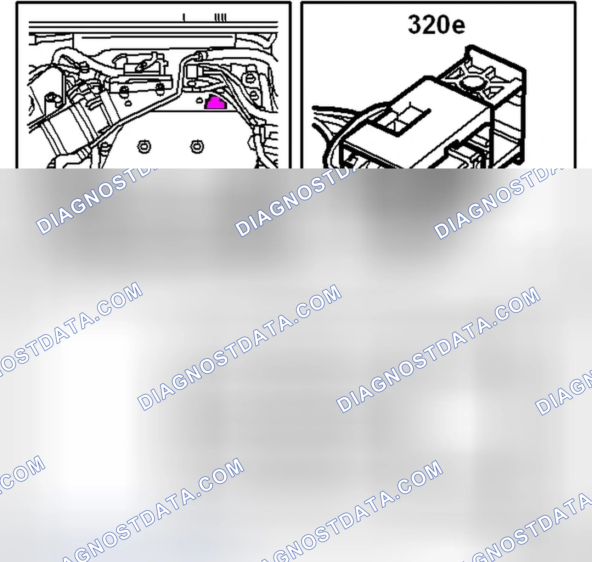 Scheme 844: Ignition coil with integrated power stage, cyl 5 (320e)