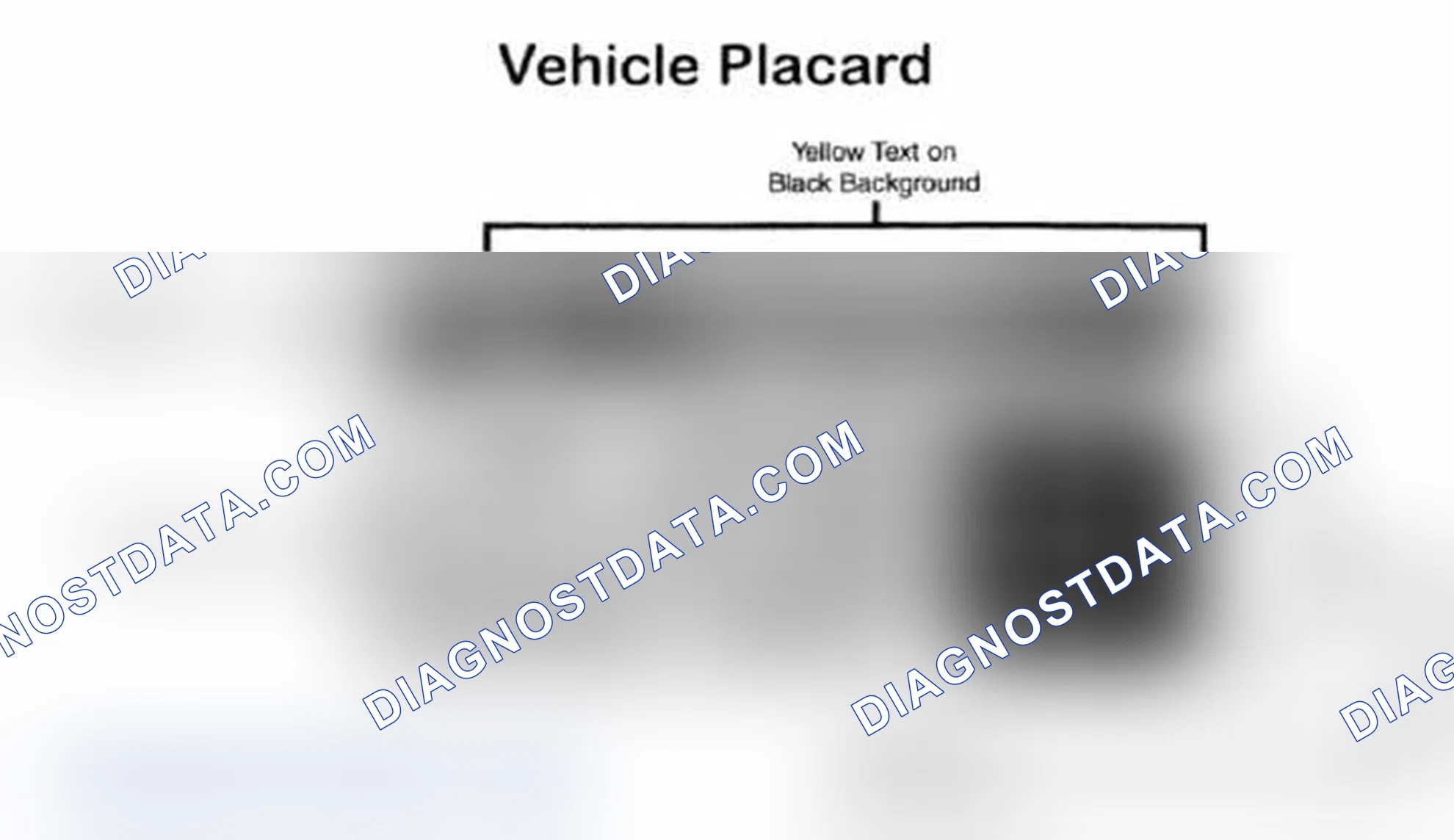 Scheme 28: Vehicle Tire Placard - Typical