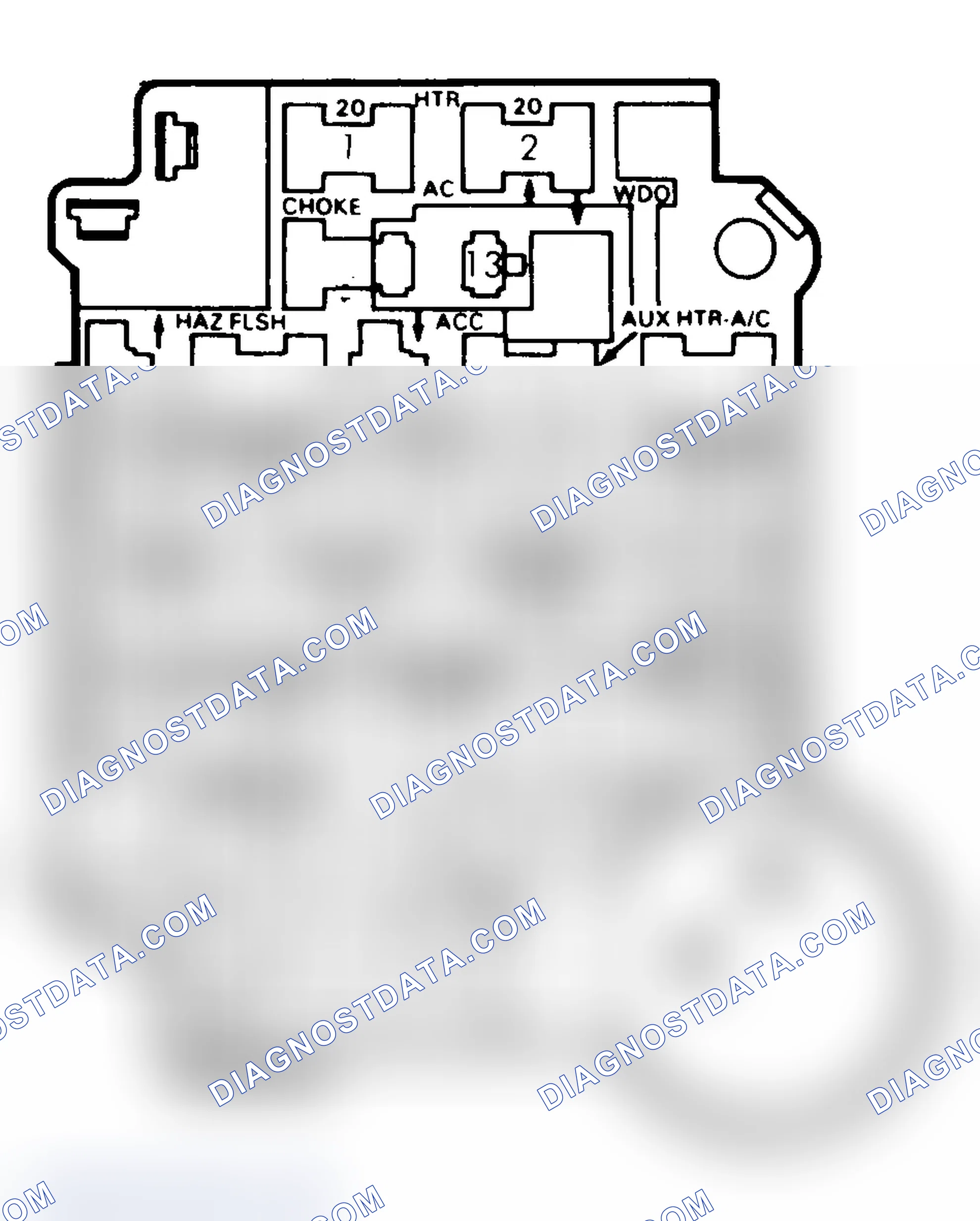 Scheme 25: FUSE PANEL IDENTIFICATION (1985-87)