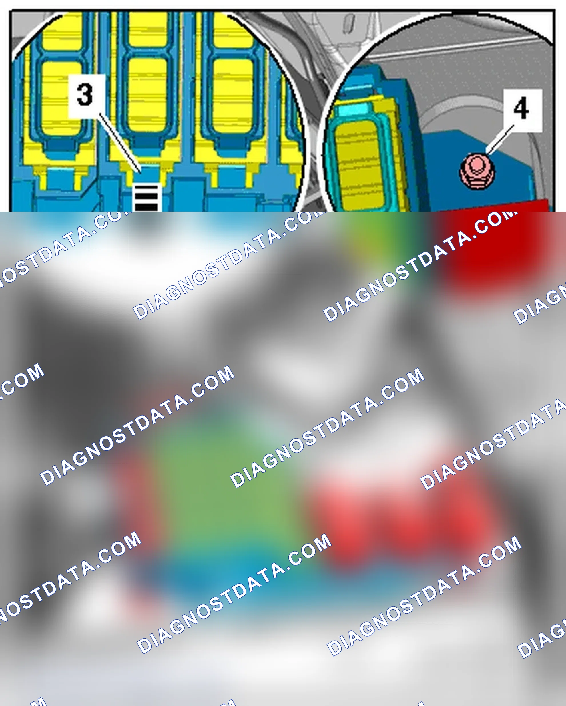 Scheme 116: FUSE PANEL F -SF- IN RIGHT LUGGAGE COMPARTMENT