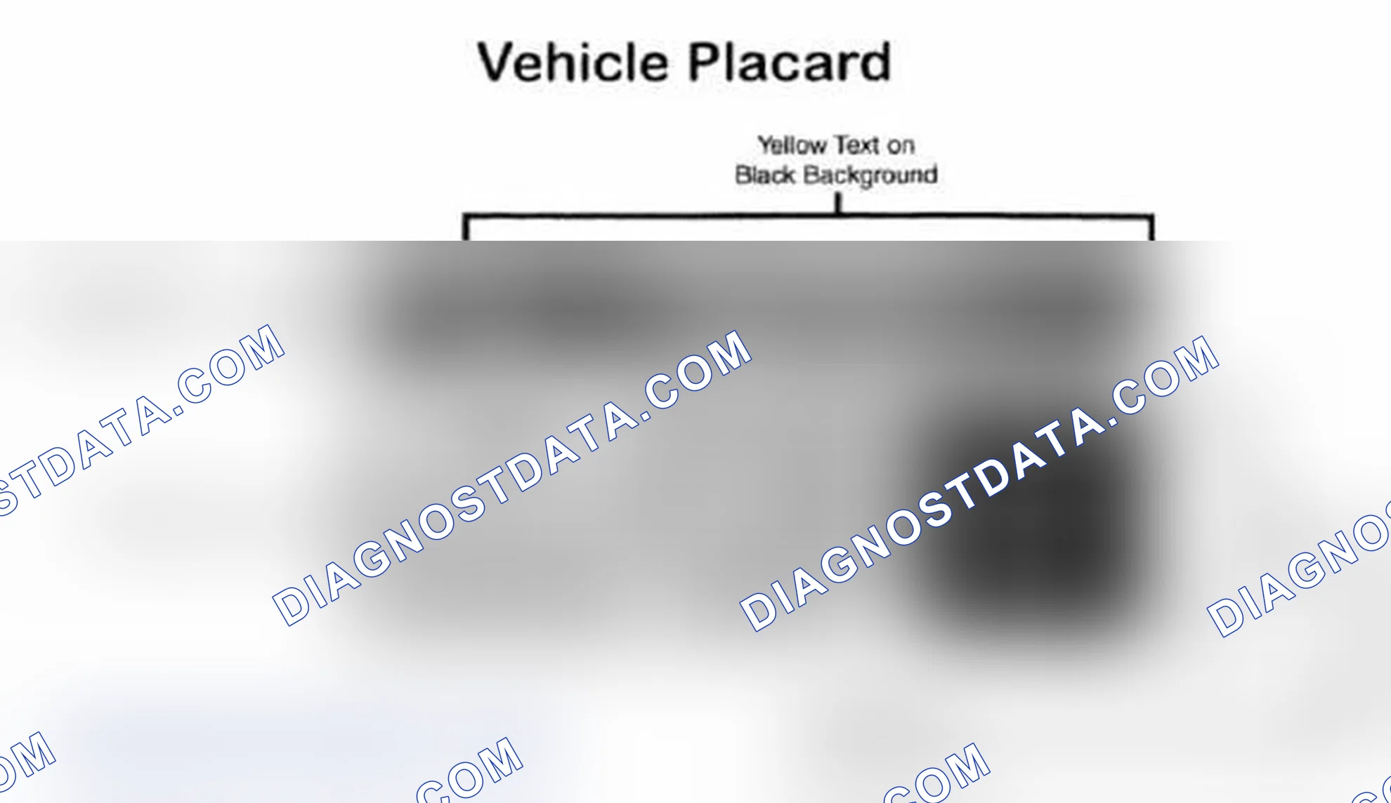 Scheme 28: Vehicle Tire Placard - Typical