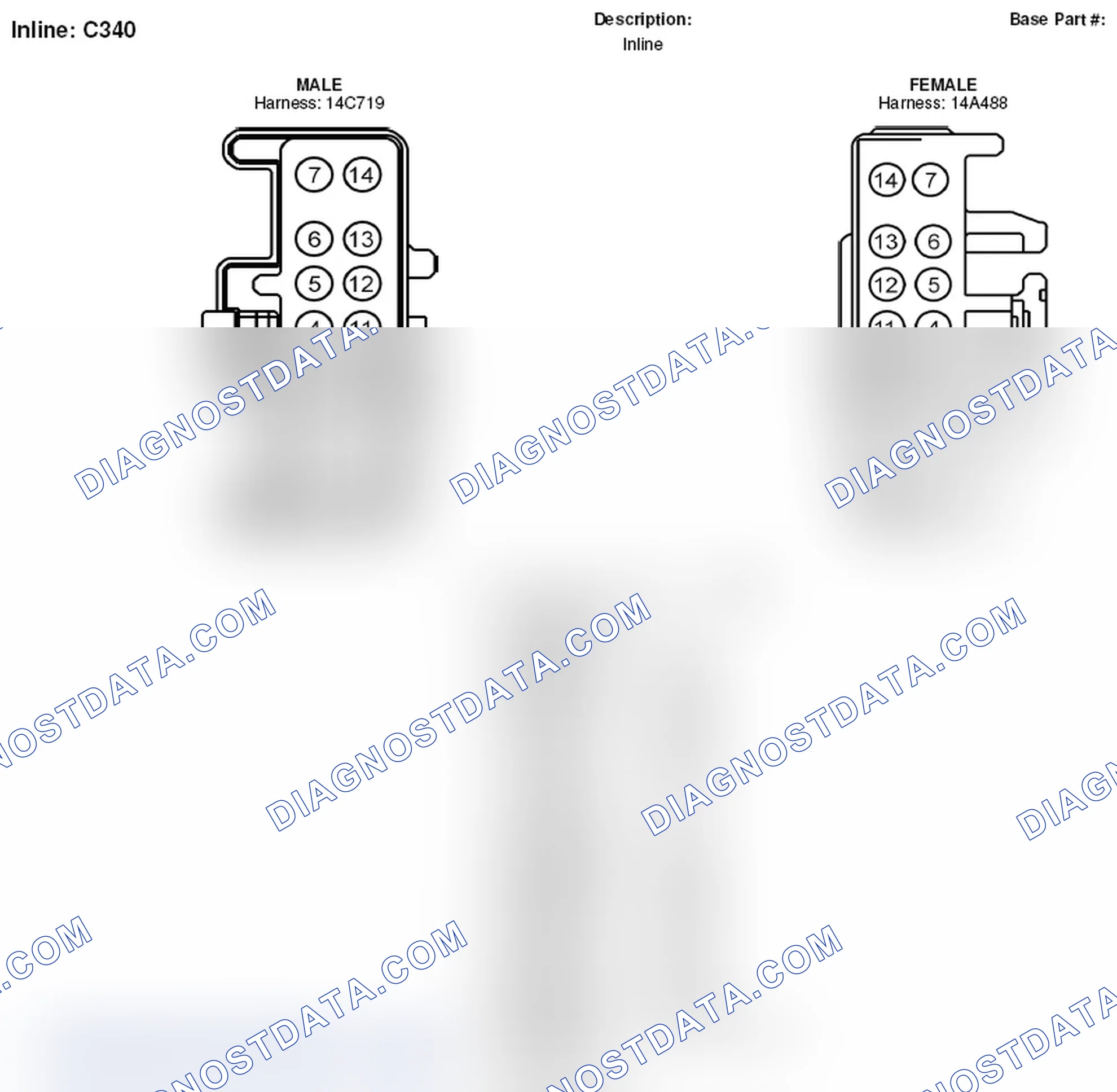Scheme 143: Inline Connector End View (C340)
