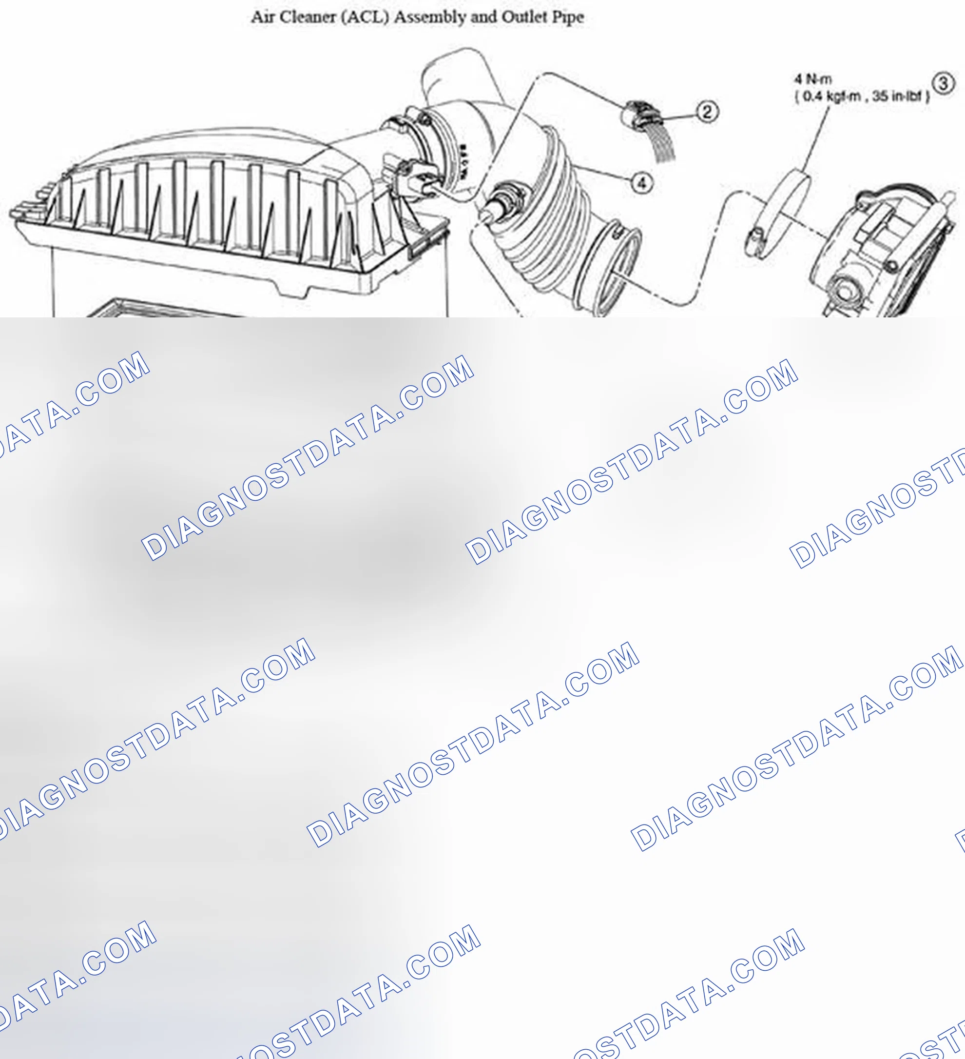 Scheme 1000: INTAKE AIR SYSTEM EXPLODED VIEW - HYBRID