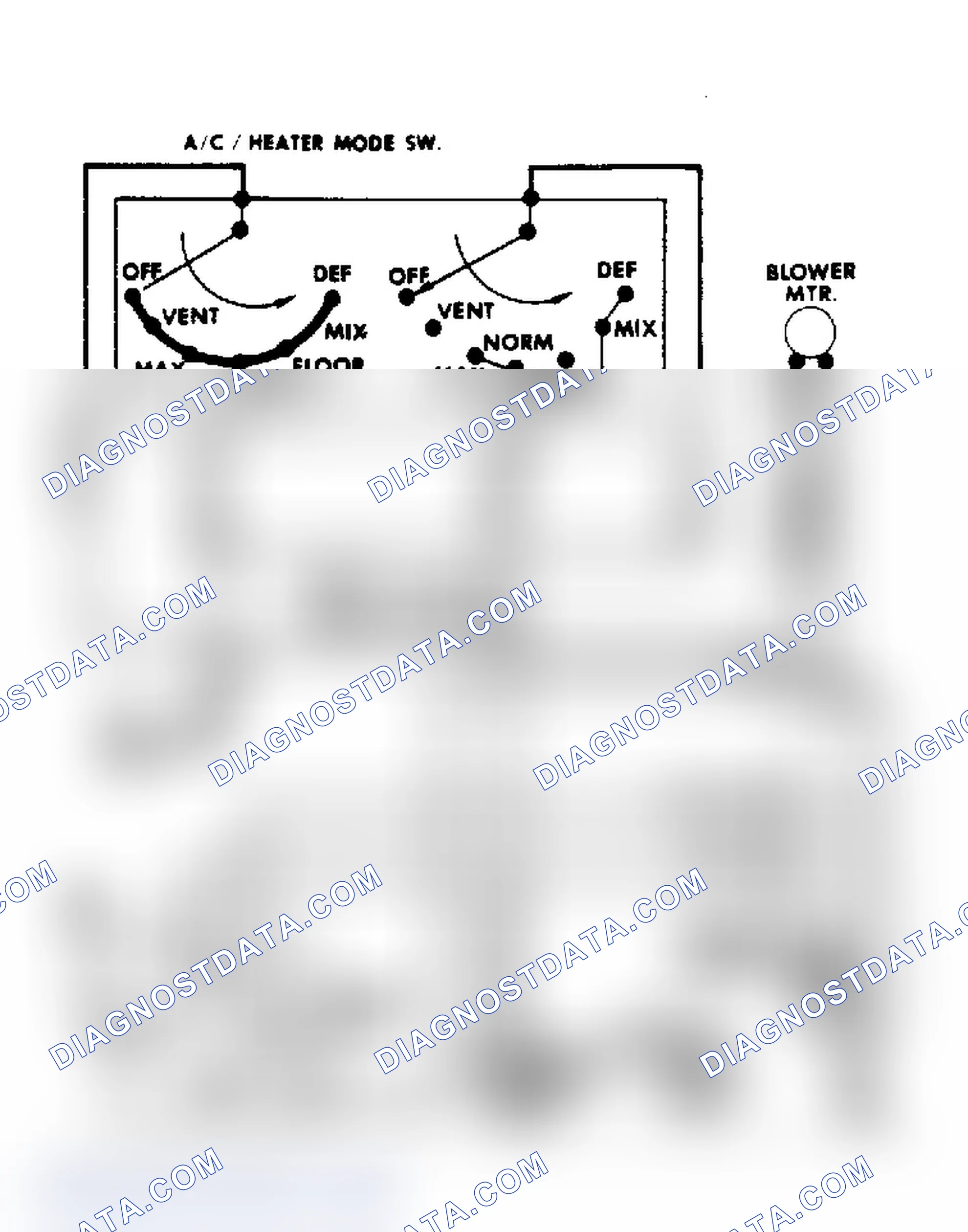 Scheme 14: 1983-84 A/C-Heater Wiring Diagram (Bronco & "F" Series)