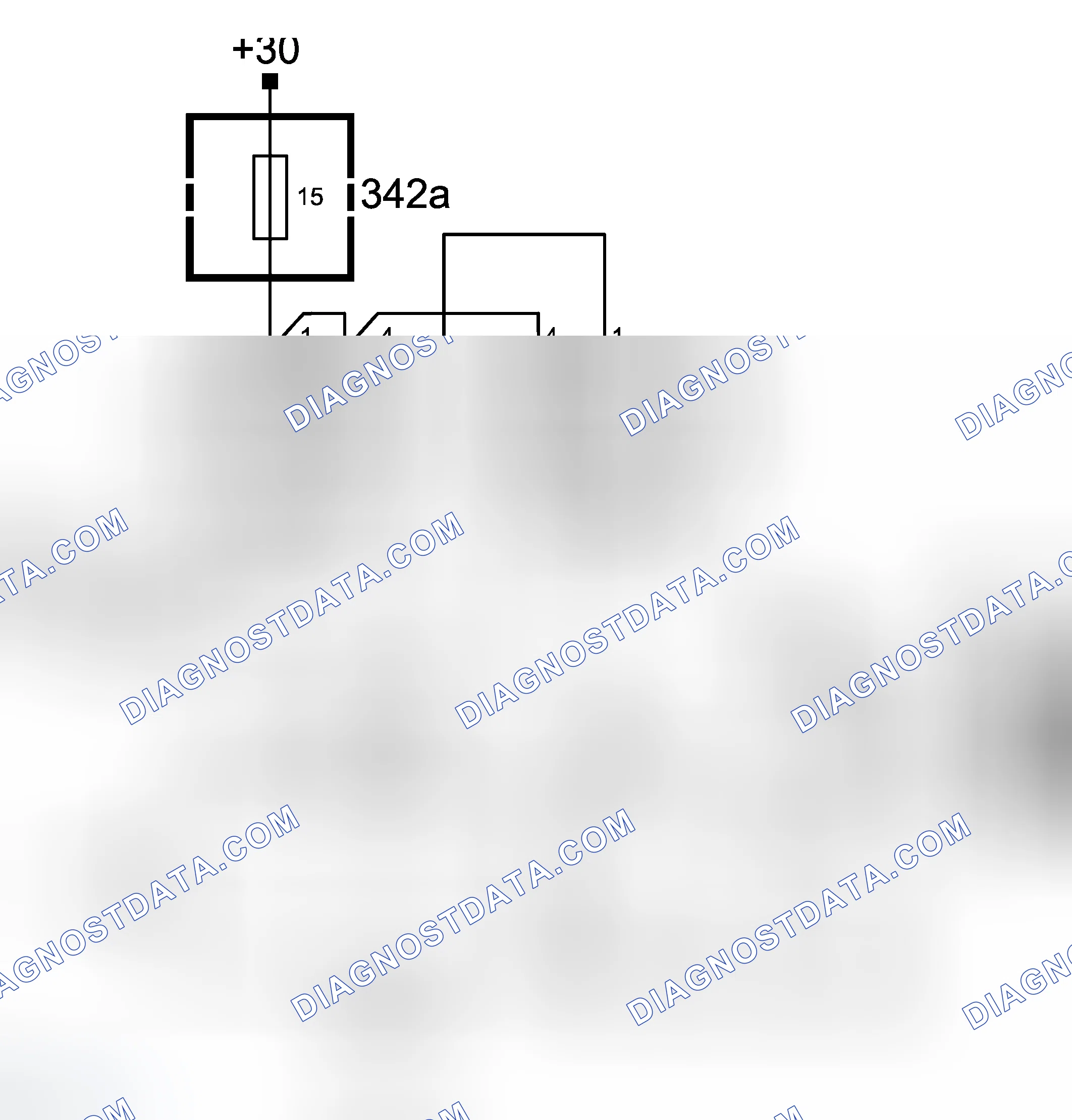 Scheme 151: Operation, One Radiator Fan (Cars Without A/C)