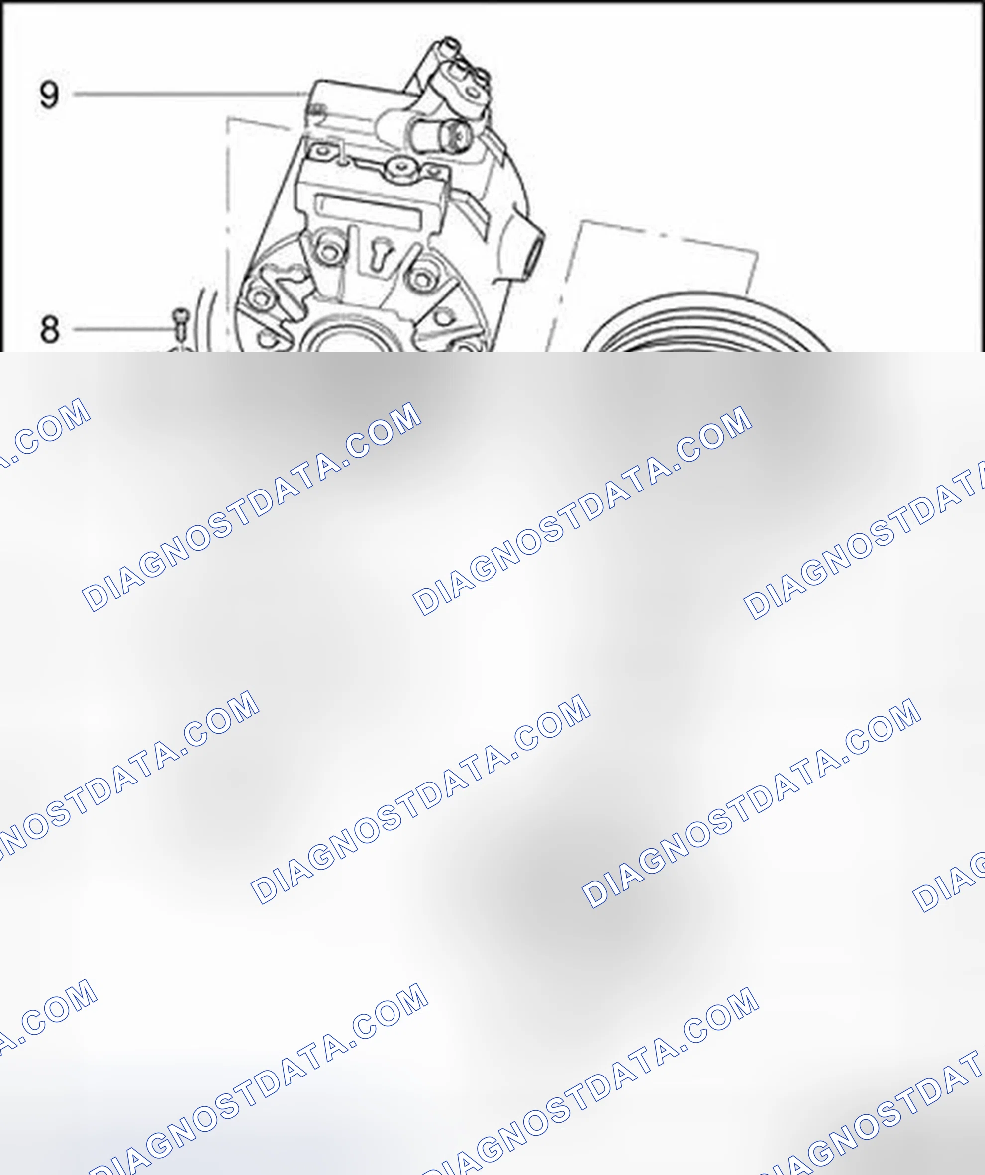 Scheme 54: A/C Clutch N25 - Denso, assembly