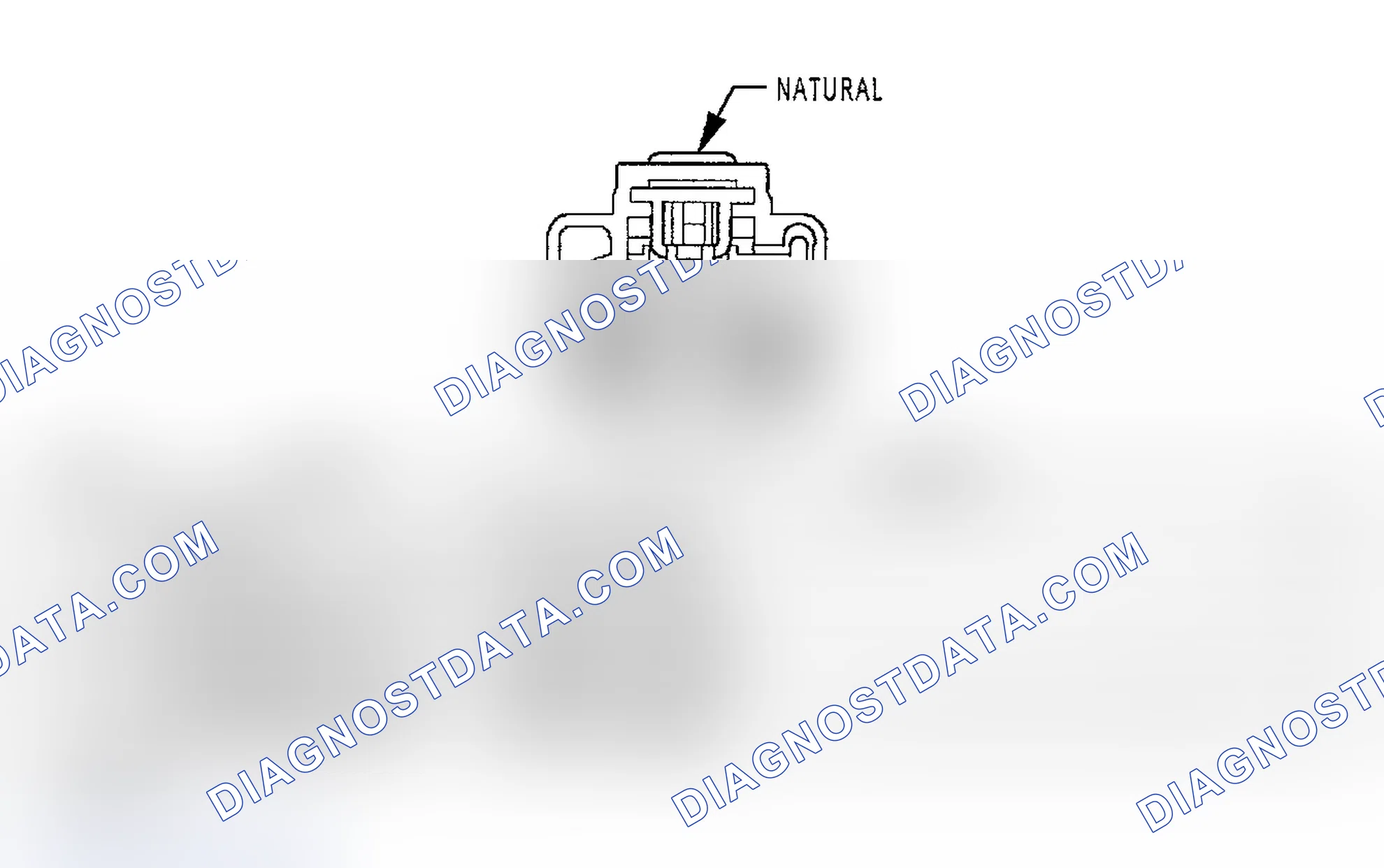 Scheme 378: THROTTLE POSITION SENSOR HARNESS CONNECTOR END VIEW