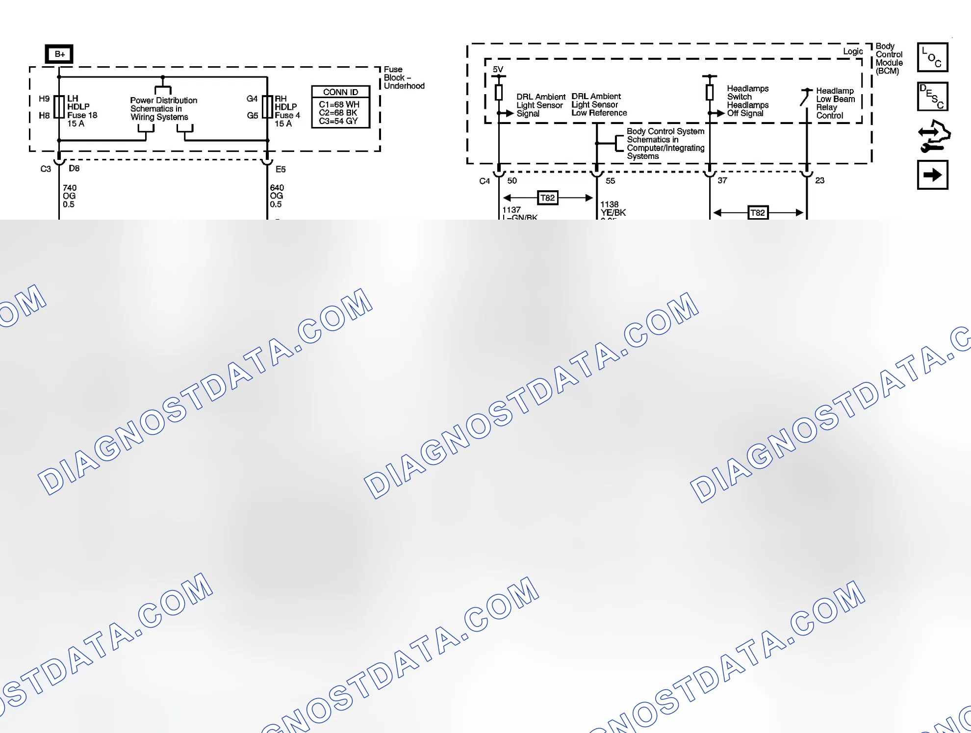 Scheme 1: Headlights/Daytime Running Lights (DRL) Schematics