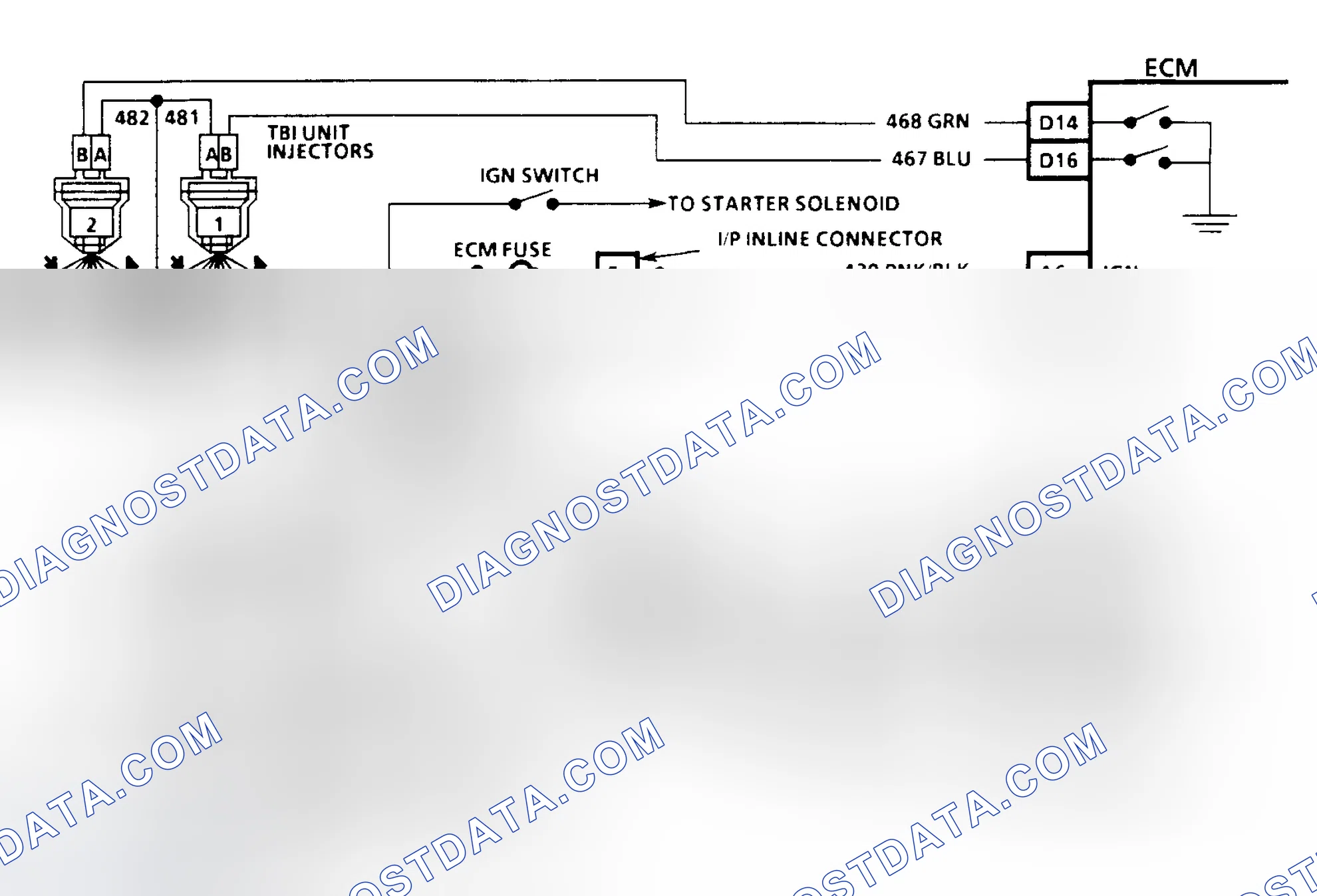 Scheme 13: HEI Ignition & Injector Circuits (3.1L)
