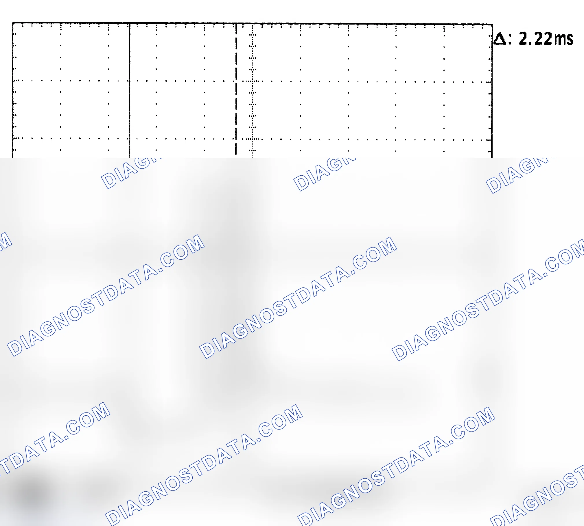 Scheme 168: Injector Waveform (Voltage) - Cursors Used - Known Good