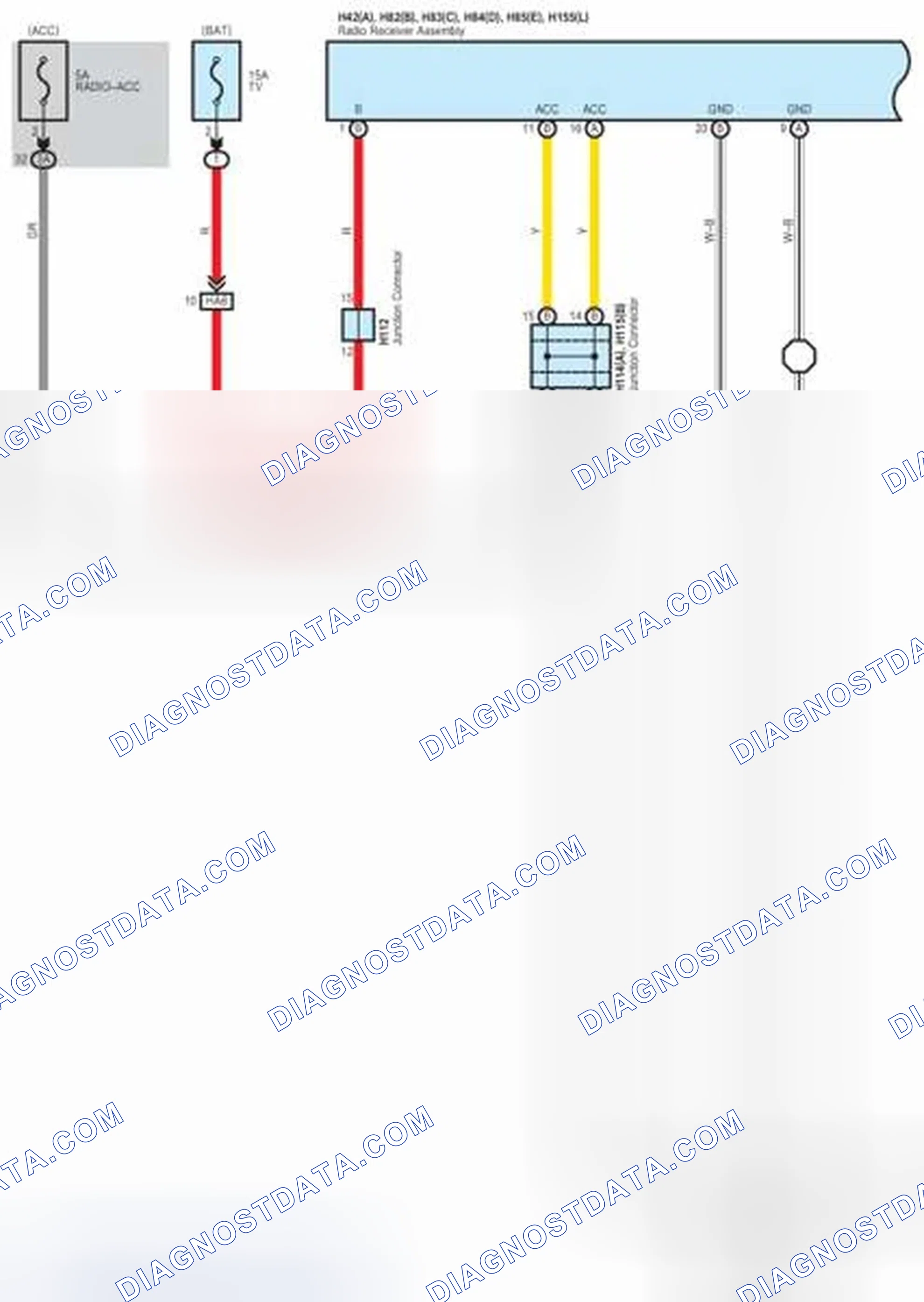 Scheme 283: Audio System (w/o LEXUS Navigation System w/Accessory Meter Assembly)