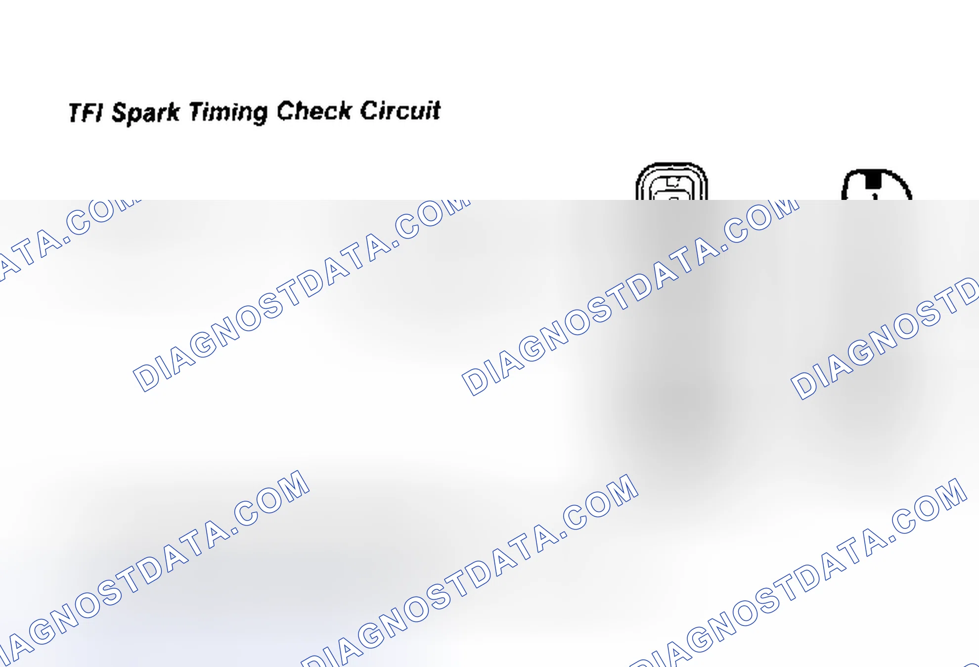 Scheme 104: TFI Spark Timing Check Circuit