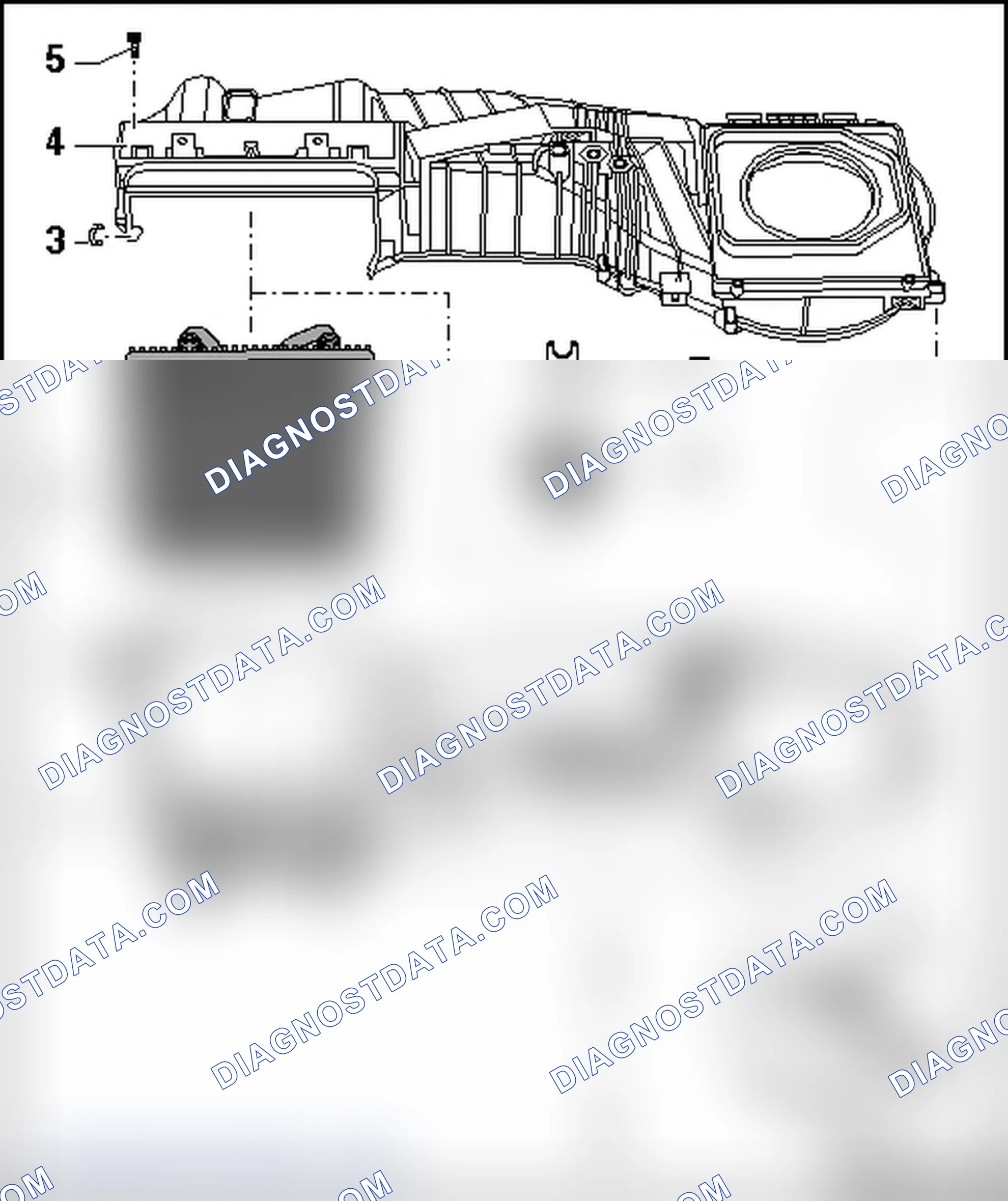 Scheme 128: EVAPORATOR HOUSING