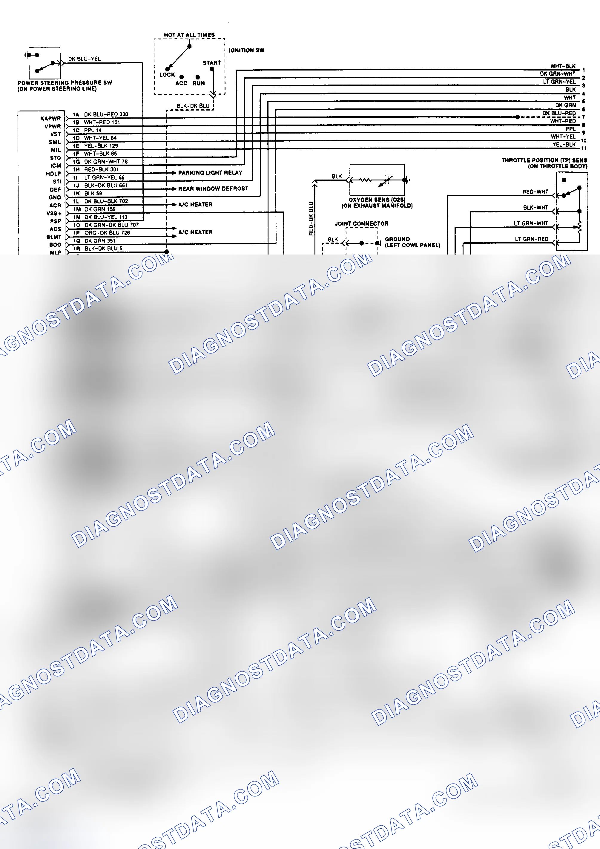 Scheme 159: EEC Wiring Diagram (1.8L A/T - 1 of 2)