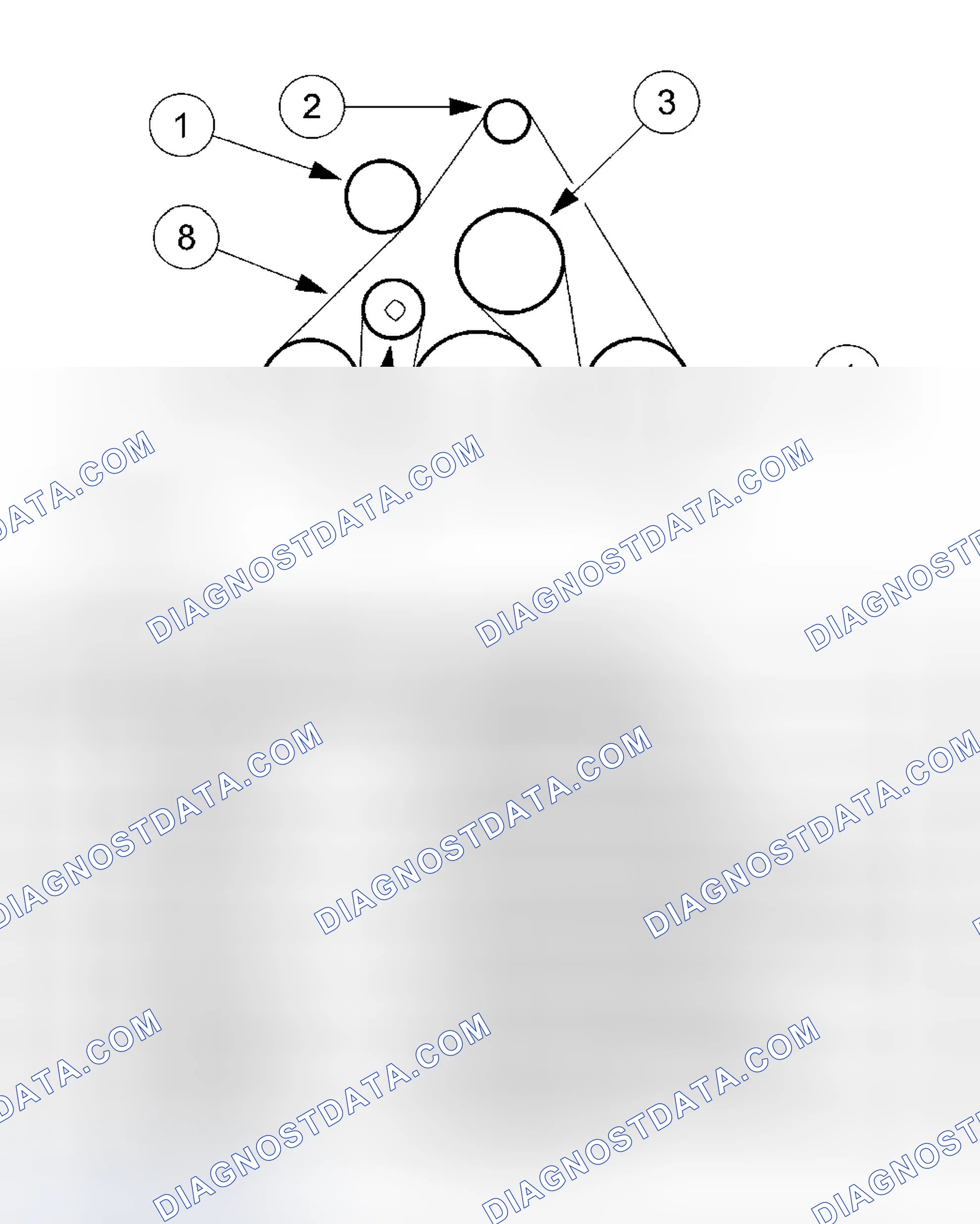 Scheme 12: Drive Belt Routing - 4.6L, 5.4L, 6.8L With A/C