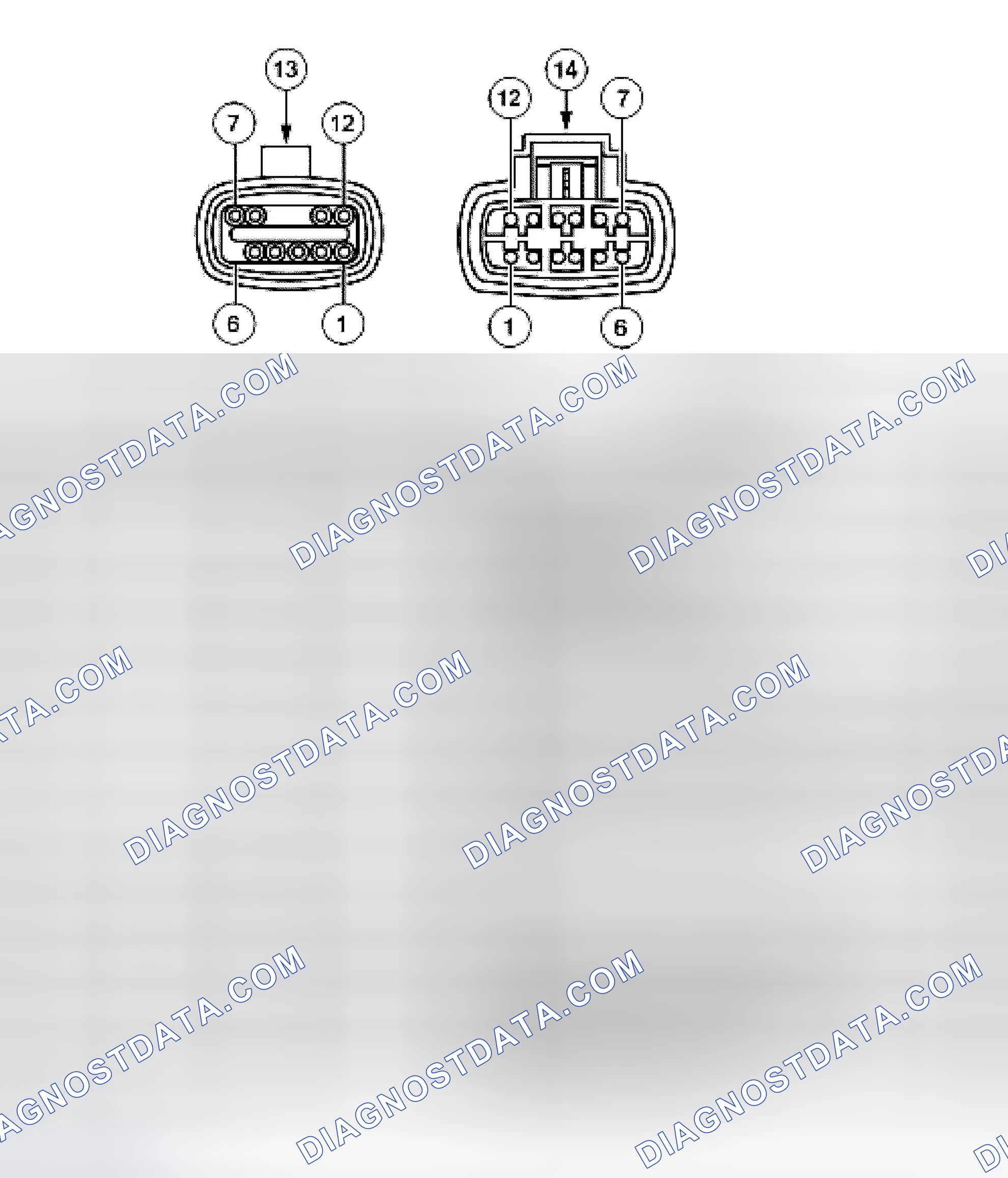 Scheme 328: Transmission Vehicle Harness Connector