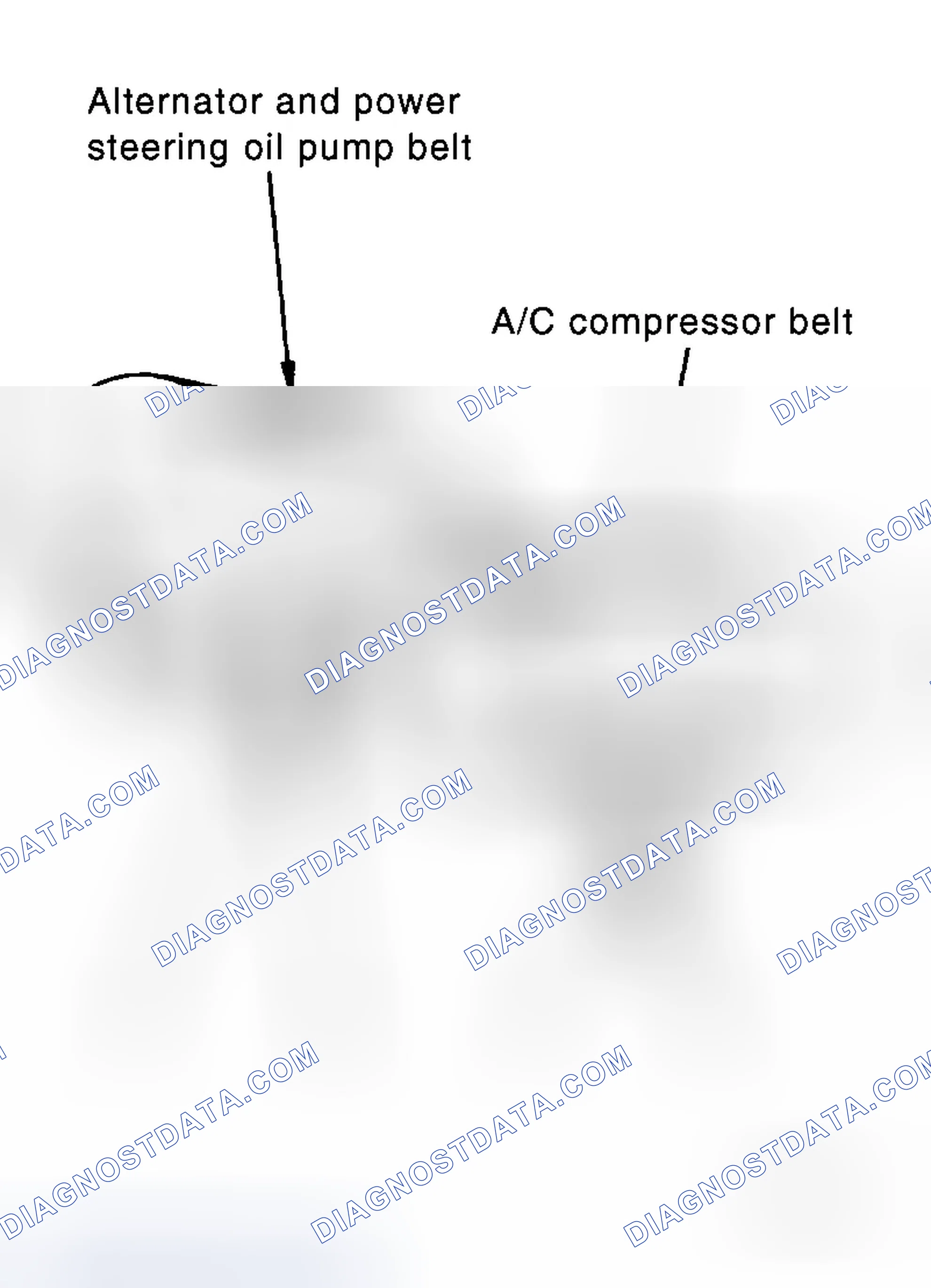 Scheme 1: ALTERNATOR AND POWER STEERING OIL PUMP BELT