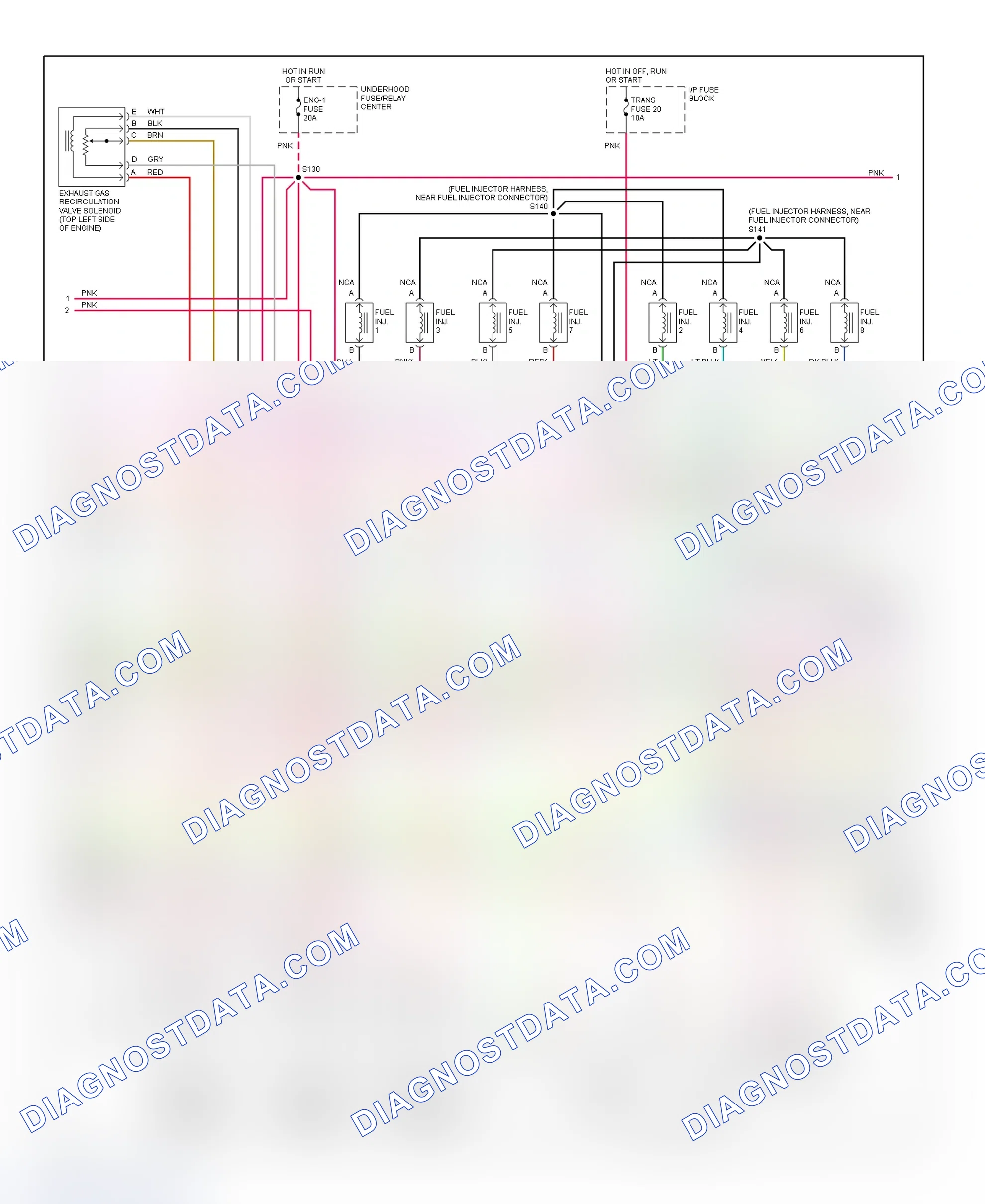 Scheme 61: PCM Wiring Diagram (Express & Savana - 7.4L - 2 Of 4)
