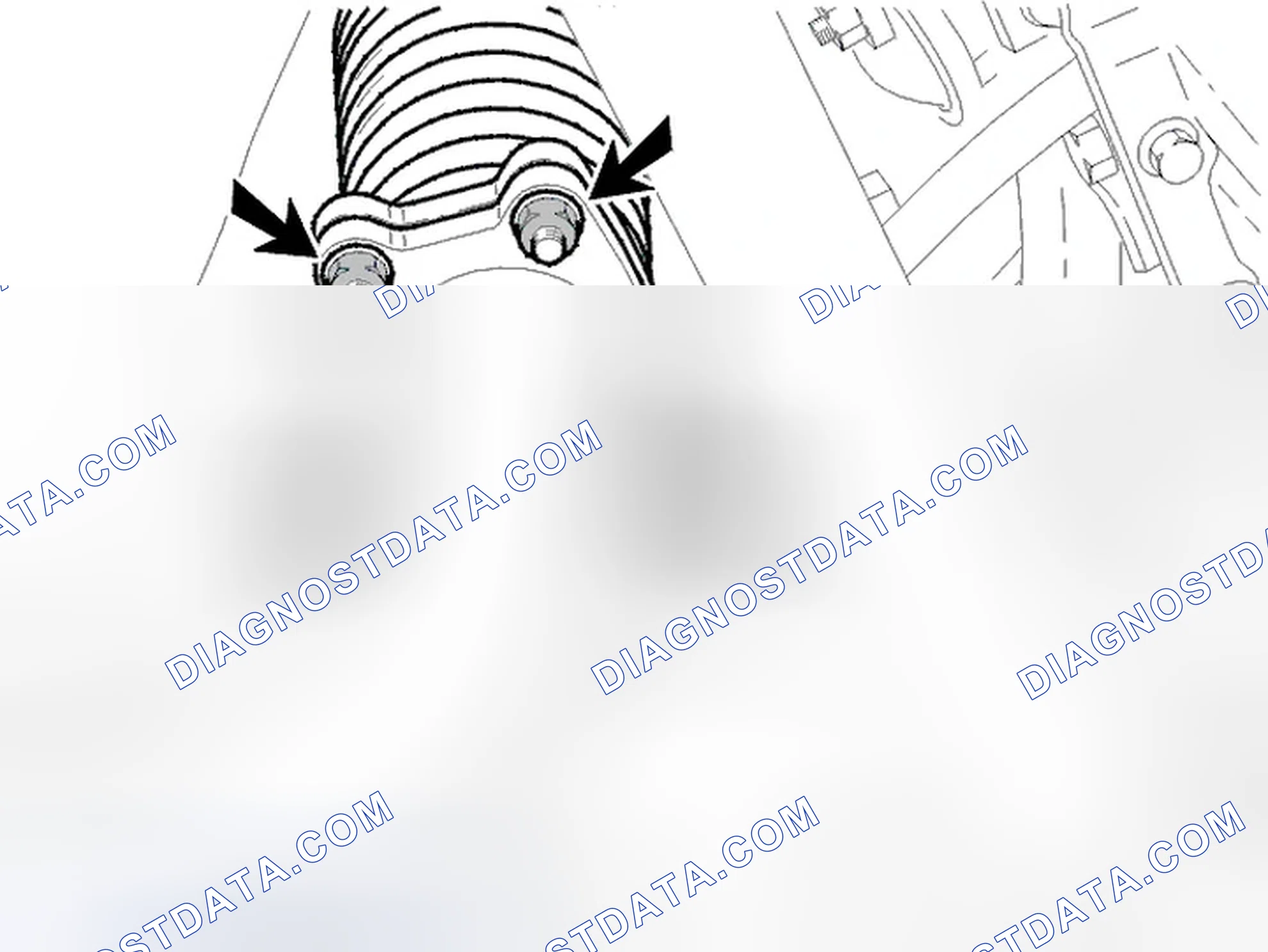 Scheme 115: Removing the down pipe from the exhaust manifold