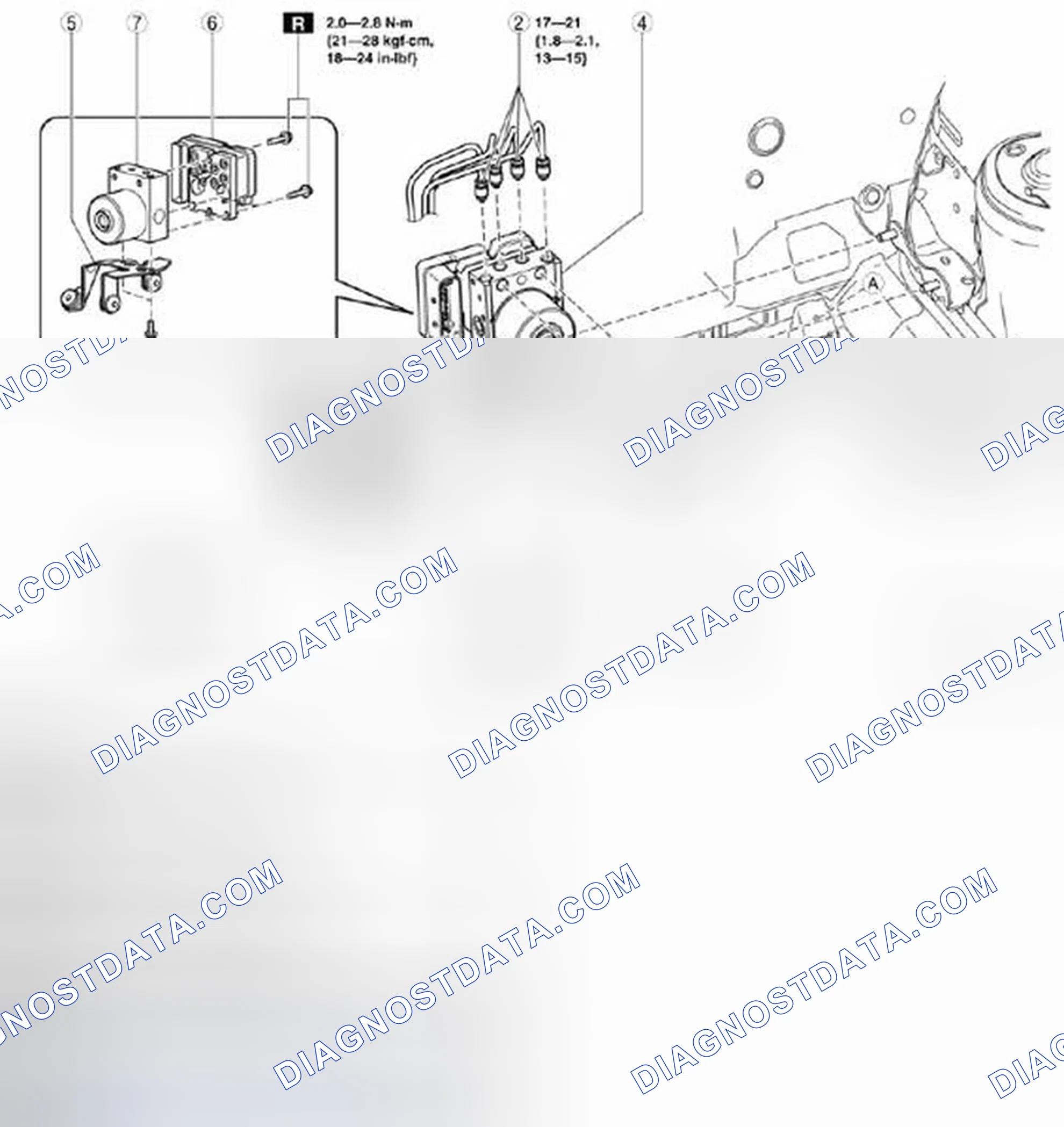 Scheme 37: Exploded View Of ABS HU/CM With Torque Specifications