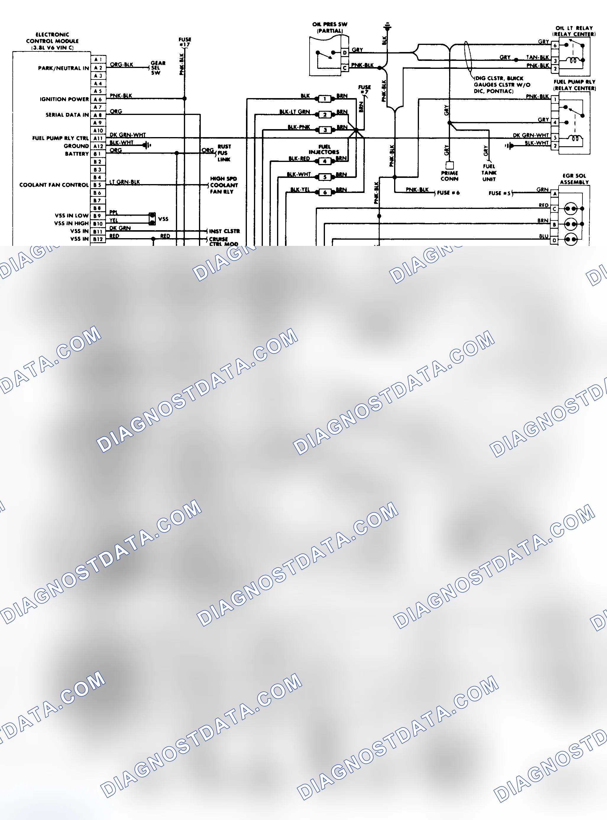 Scheme 579: 3.8L 3800 PFI CCC Wiring Diagram