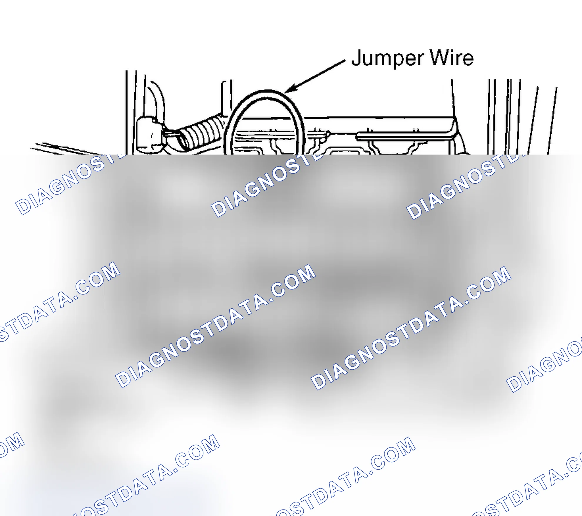 Scheme 4: Connecting Jumper Wire To Fuel Shutoff Valve Relay Connector (Pickup)