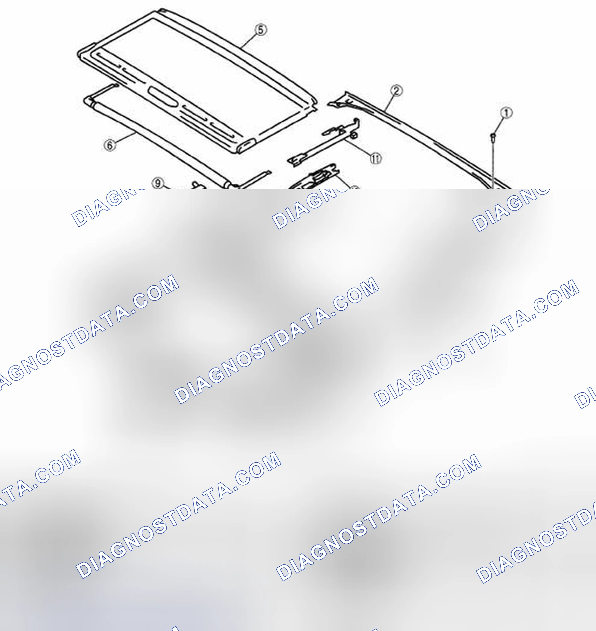 Scheme 9: SUNROOF UNIT DISASSEMBLY/ASSEMBLY