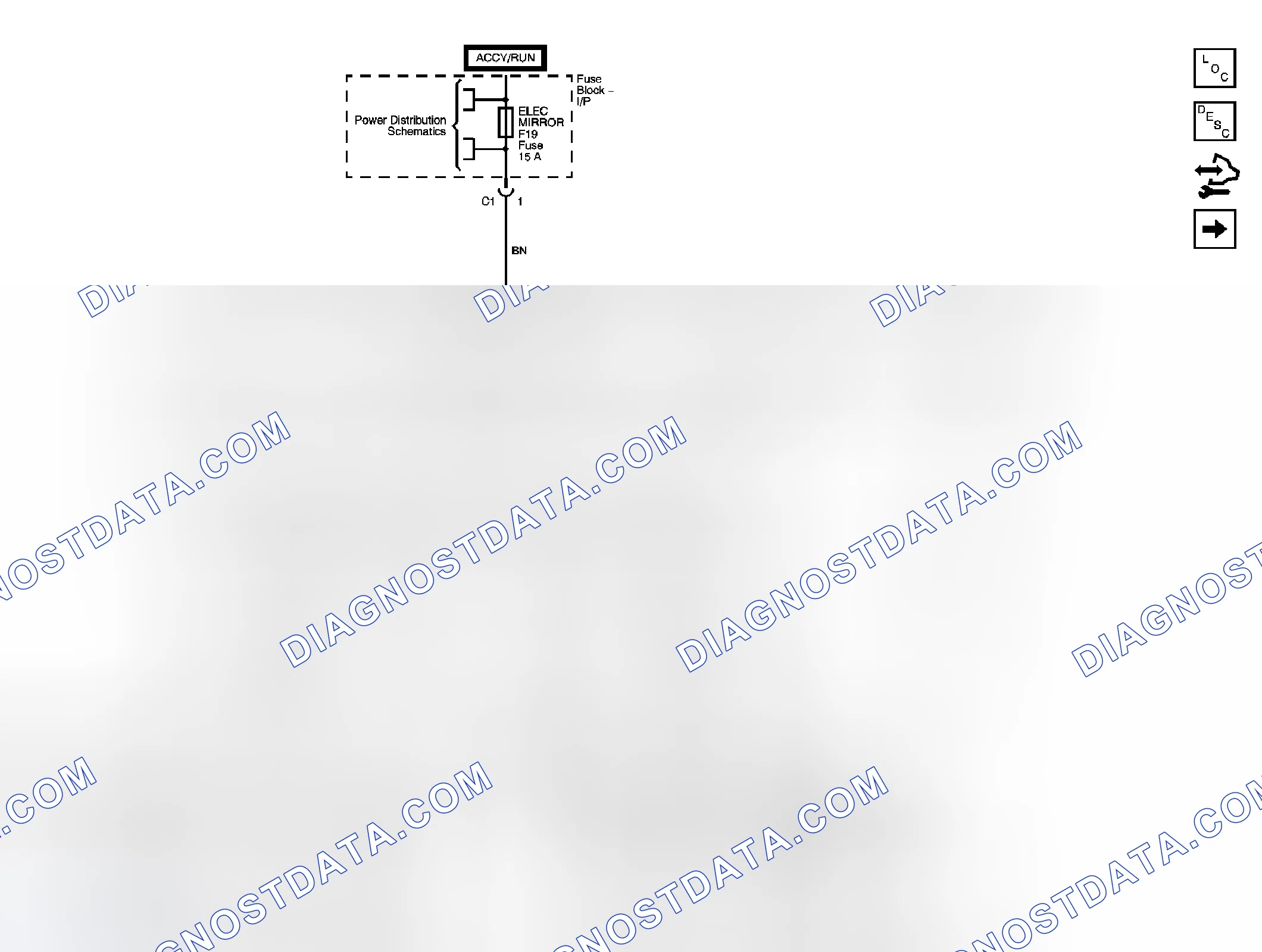 Scheme 1: Outside Rearview Mirror Schematics (Notchback)