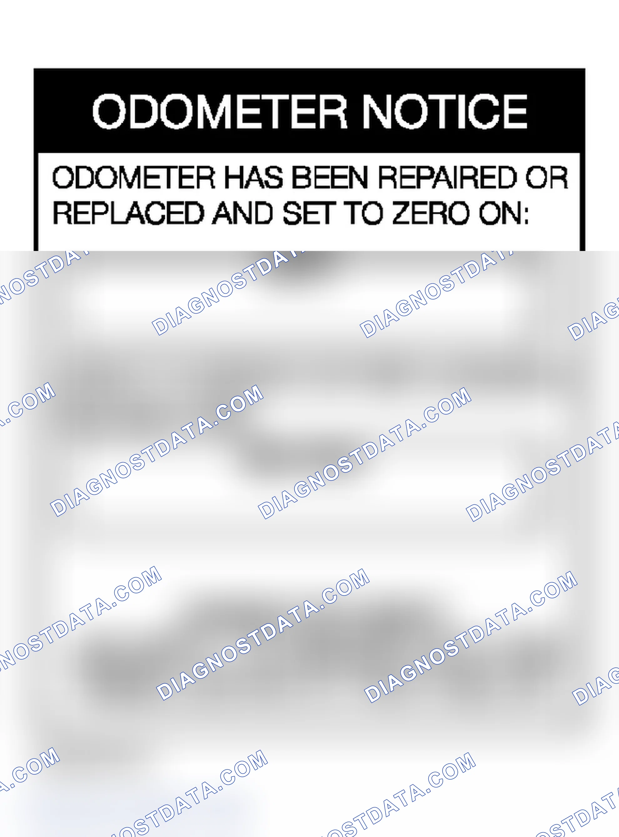 Scheme 304: Federal Odometer Disclosure Requirement 92-513