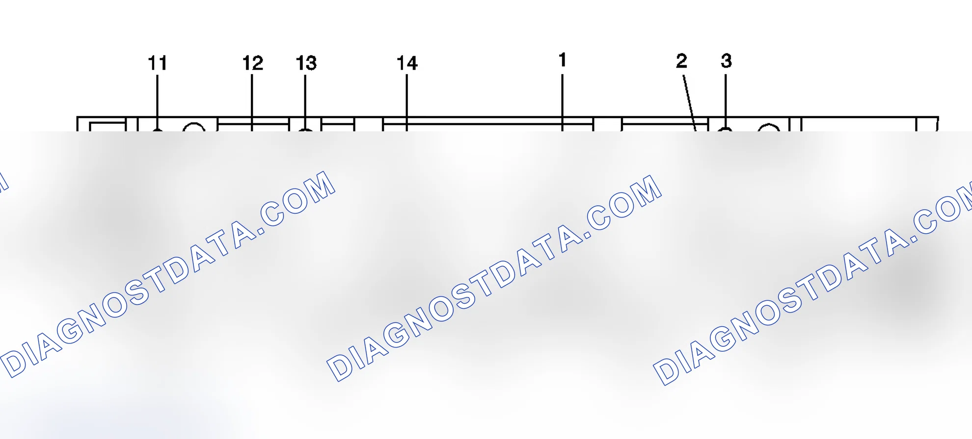 Scheme 14: Cylinder Head - Exhaust Manifold Deck View