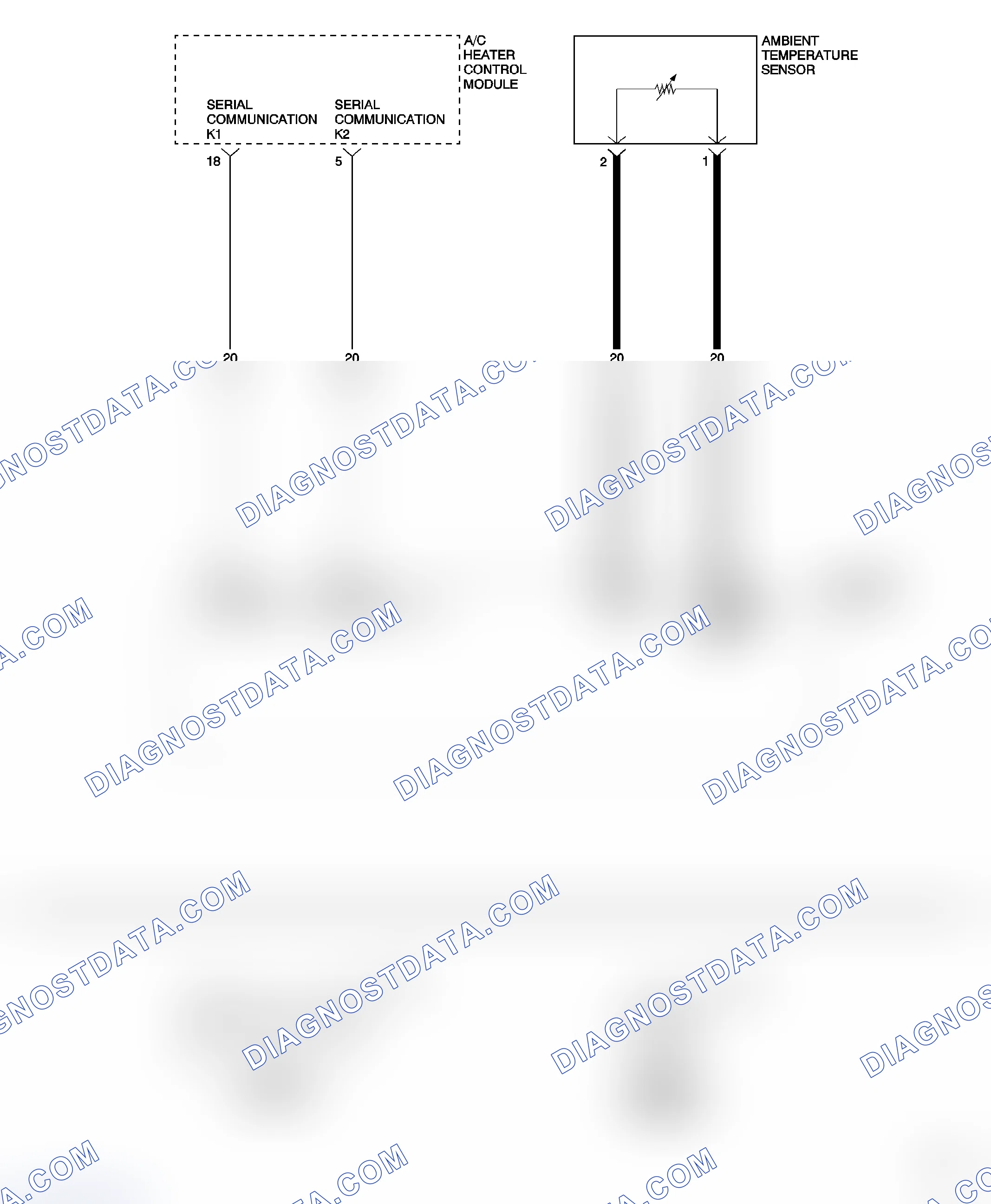 Scheme 1: 1227-00 AMBIENT TEMPERATURE SENSOR CIRCUIT