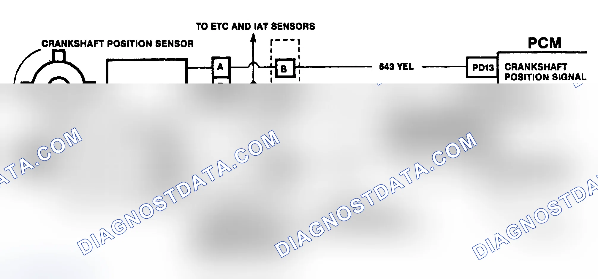 Scheme 327: DTC 19 Schematic ("C" & "K" Series) Crankshaft Position Reference Error