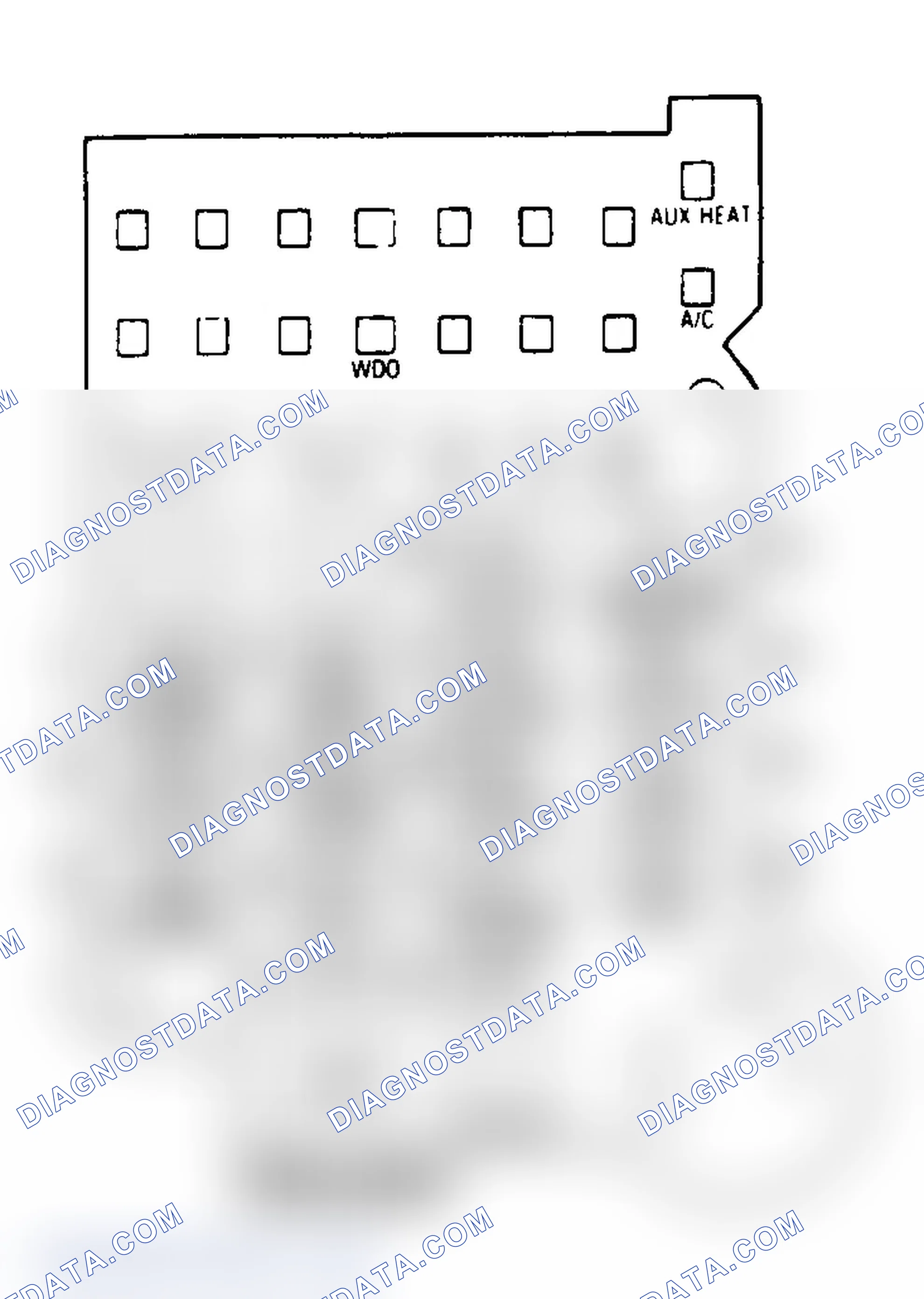 Scheme 26: FUSE PANEL IDENTIFICATION (1988-92 "G" SERIES VAN)