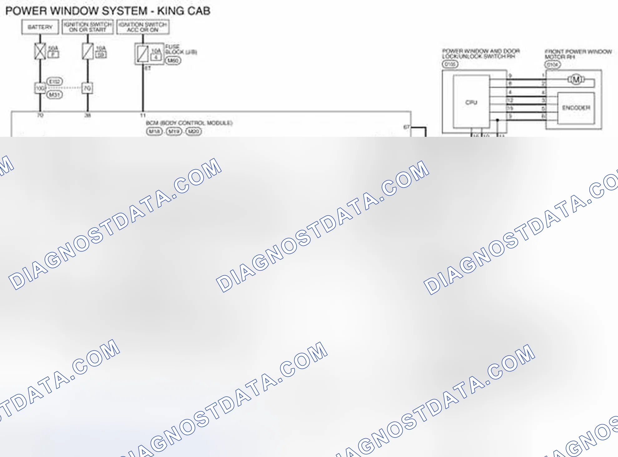Scheme 119: Wiring Diagram (King Cab)