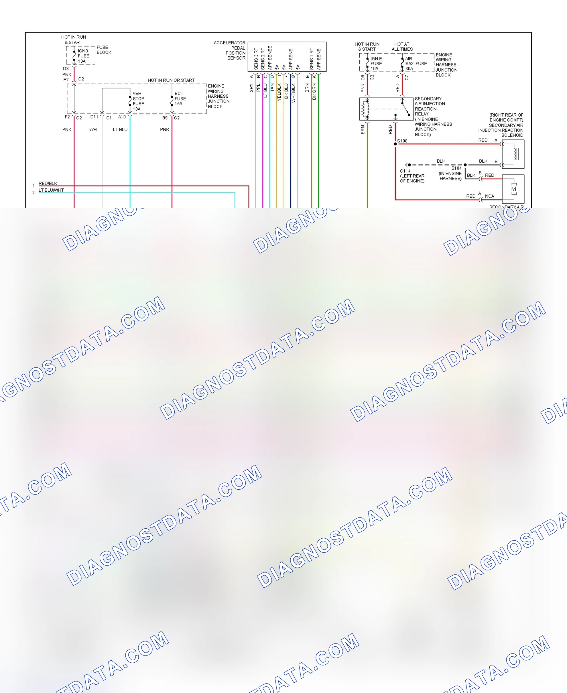 Scheme 186: PCM Wiring Diagram (Sierra, Silverado, Tahoe & Yukon XL - 6.0L - 4 Of 5)
