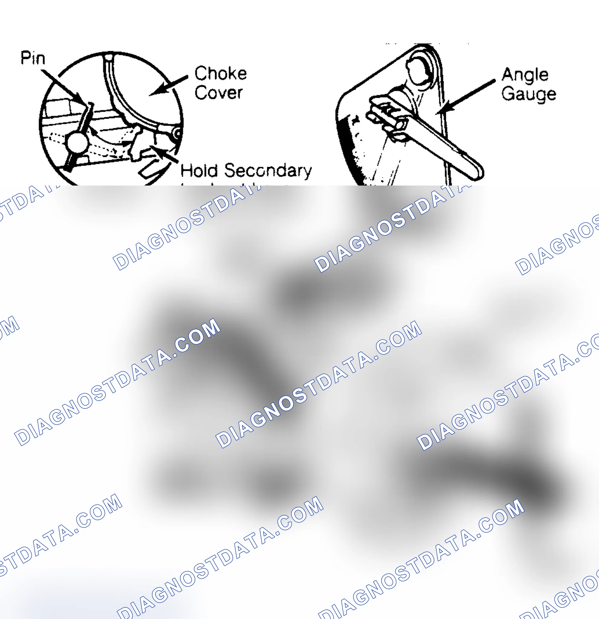 Scheme 16: Choke Unloader Adjustment Bend tang to adjust.