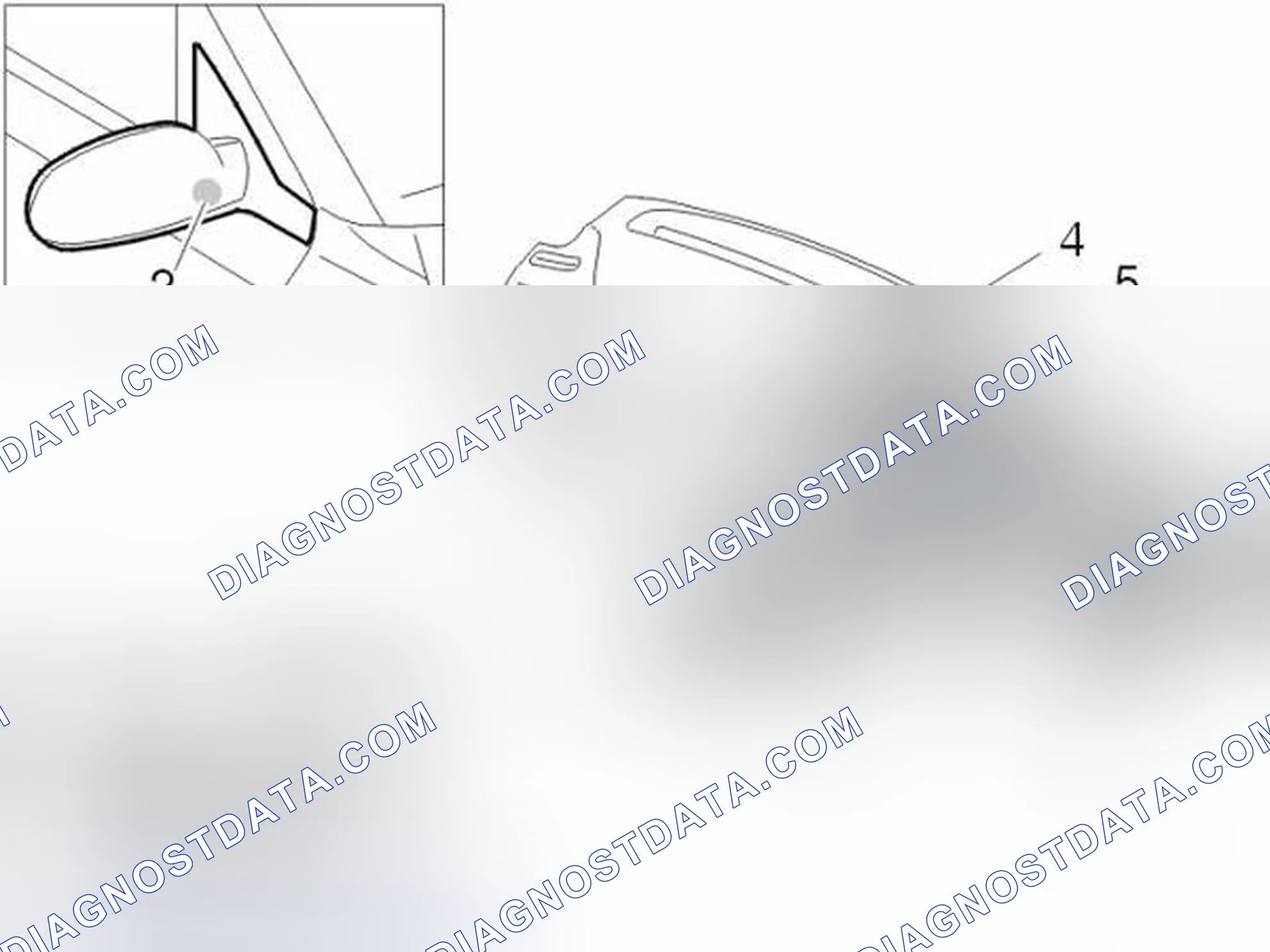 Scheme 8: Passenger compartment / Door mirror