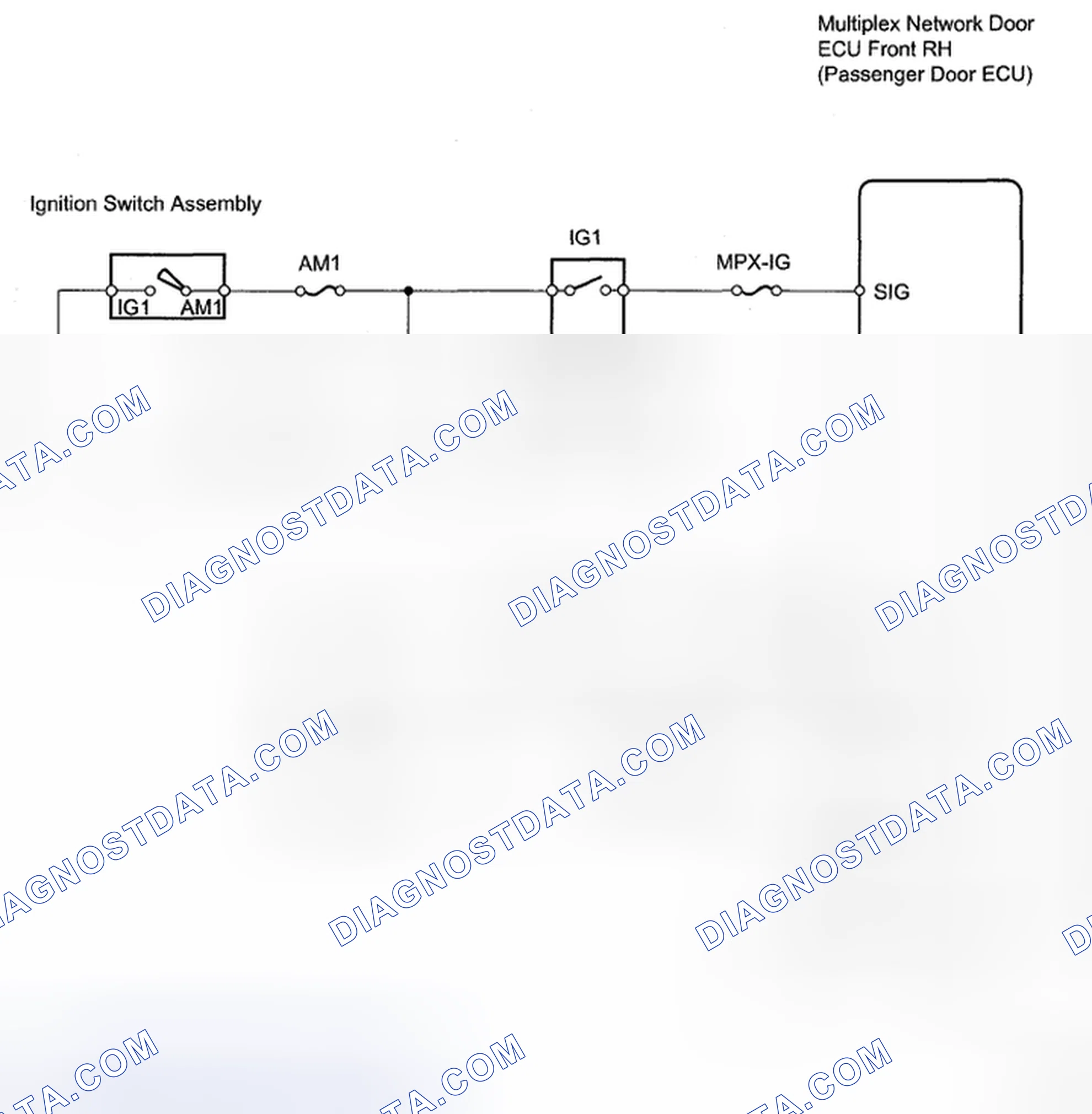 Scheme 29: Front Passenger Side Door ECU Power Source - Wiring Diagram